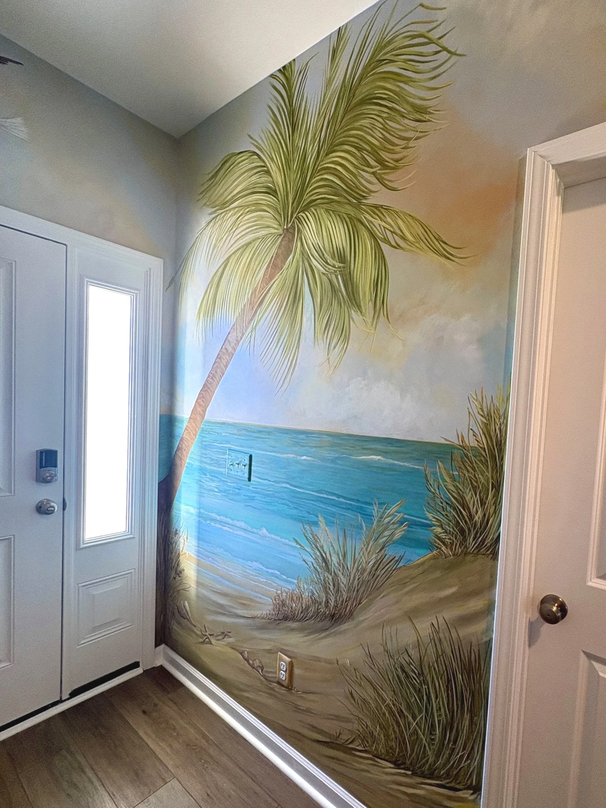 What a personal & unique way to beautify your entranceway!