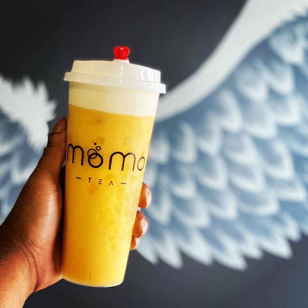 Sunny days call for fresh tea smoothies 🌞 Choose from over 20 different drink options. 

🧋 Fresh Mango Tea Smoothie with lychee and cheese foam
 📸 @errybodyeatsb 

Open 11-7PM daily; we are closed on Tuesday&rsquo;s.
&bull;
&bull;
&bull;
&bull;
#m