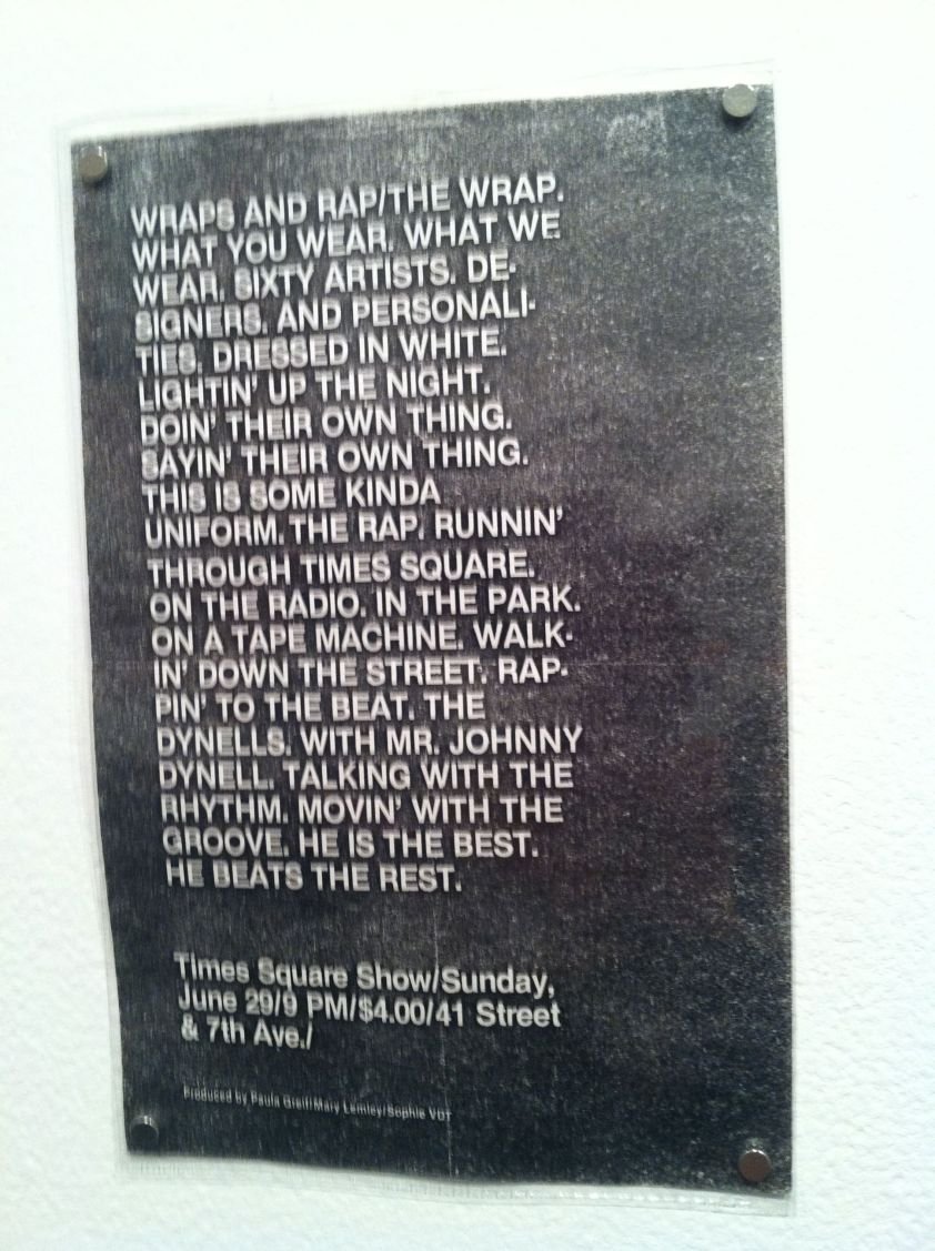 "Wraps and Rap" Poster designed by Paula Greif