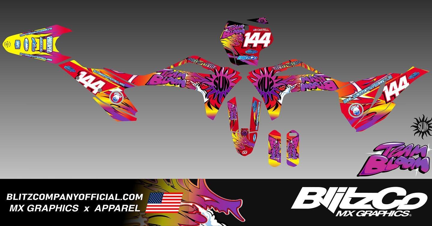 Is this the craziest motocross livery you&rsquo;ve ever seen? 🔥or nah? Full custom client kit based on @driftteamanimalstyle Drift cars. #fd #motocross #mxgraphics #mxbikes