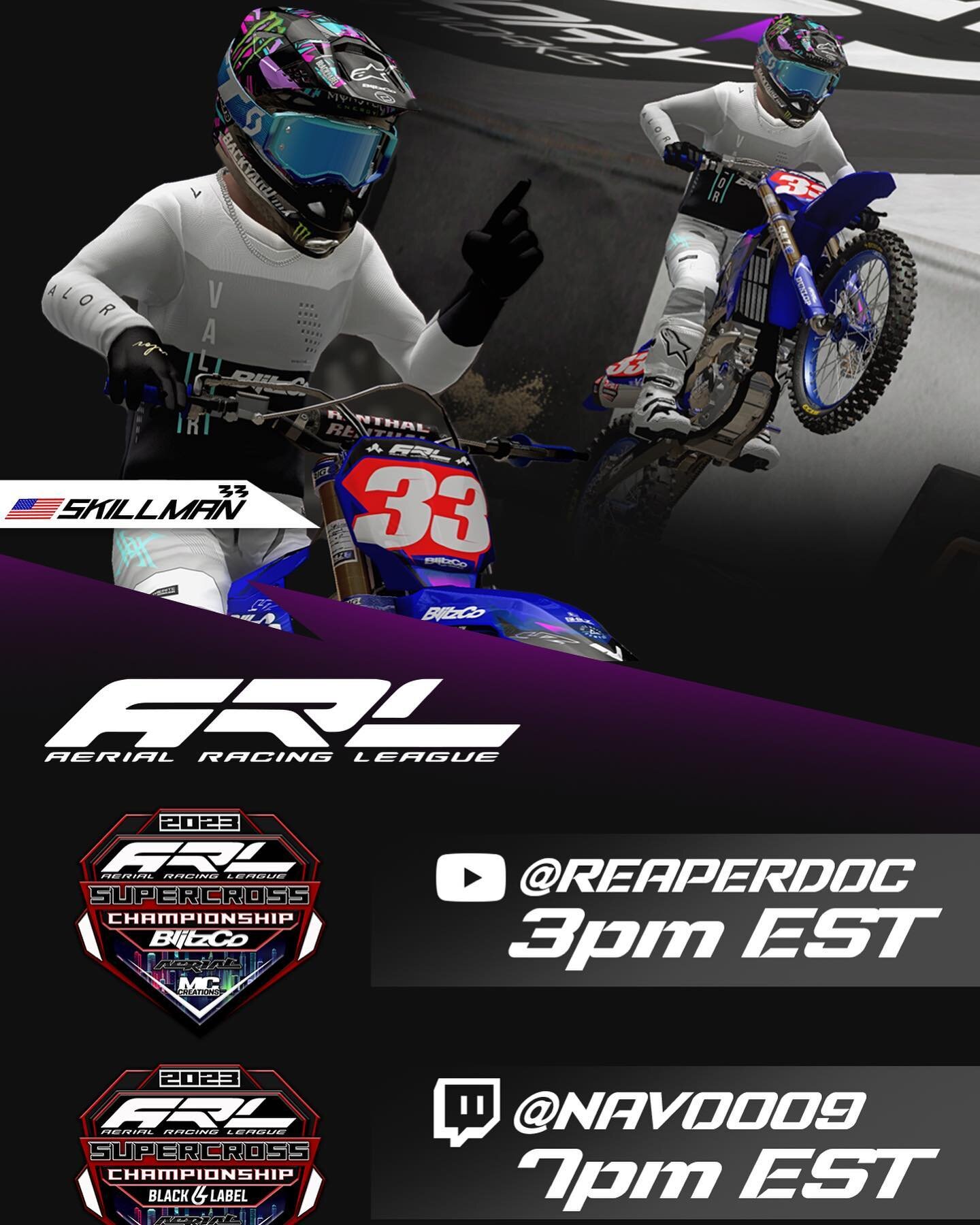 Tune in to the action tonight for the @mxbikes.thegame @aerialracingleague pro supercross championship at Rd 11 Seattle.