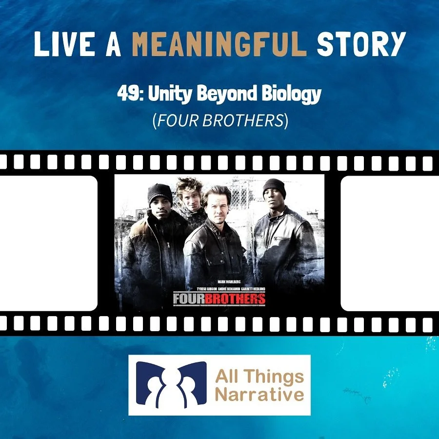 Our theme for the #liveameaningfulstorypodcast in May was #schlockfest Each of us chose a story that on the surface seemed silly, but connected with us on a deeper level. 

@joelee_stark25 kicked things off with the action-packed #FourBrothers 

@j.l