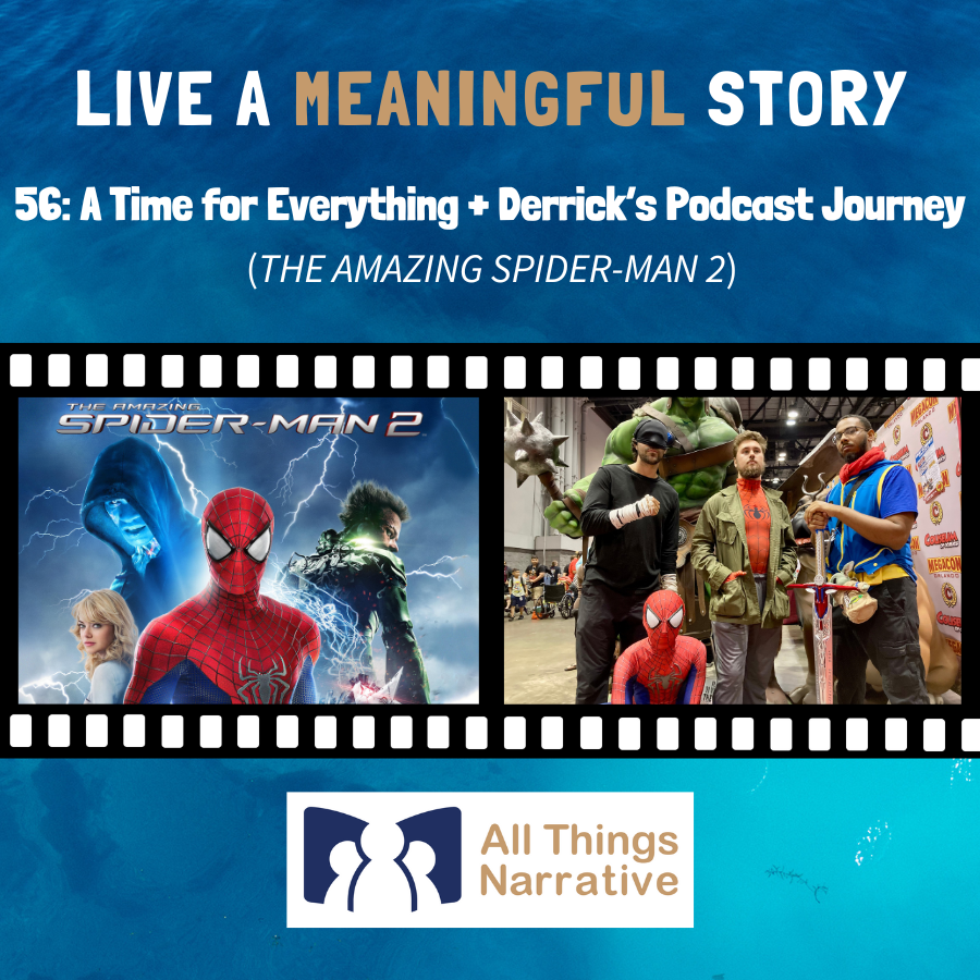 Amazing Spider-Man 2 film analysis on the Live A Meaningful Story podcast featuring Derrick Hatch