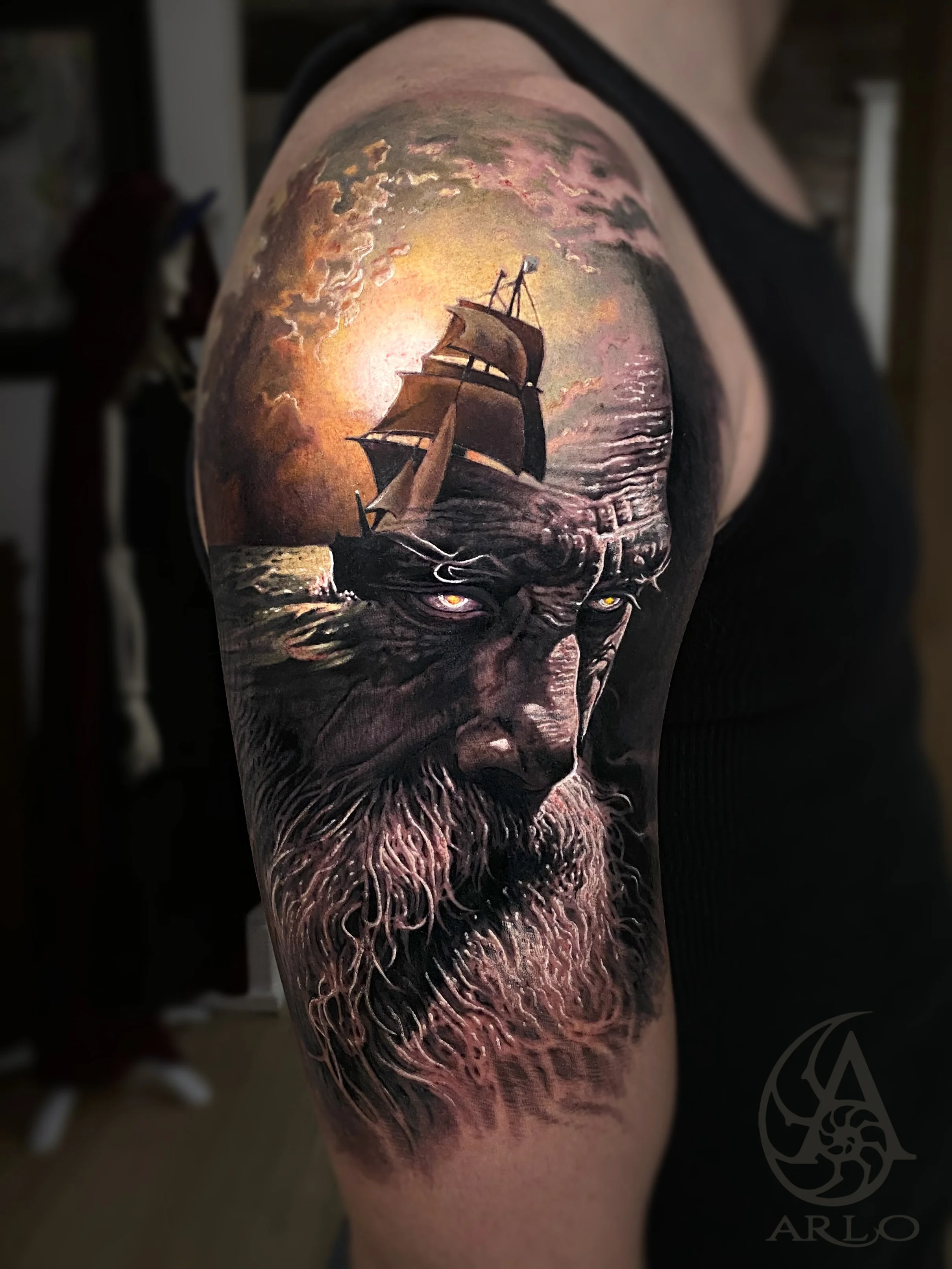 Arlo DiCristina Ship guy Tattoojpg.jpg
