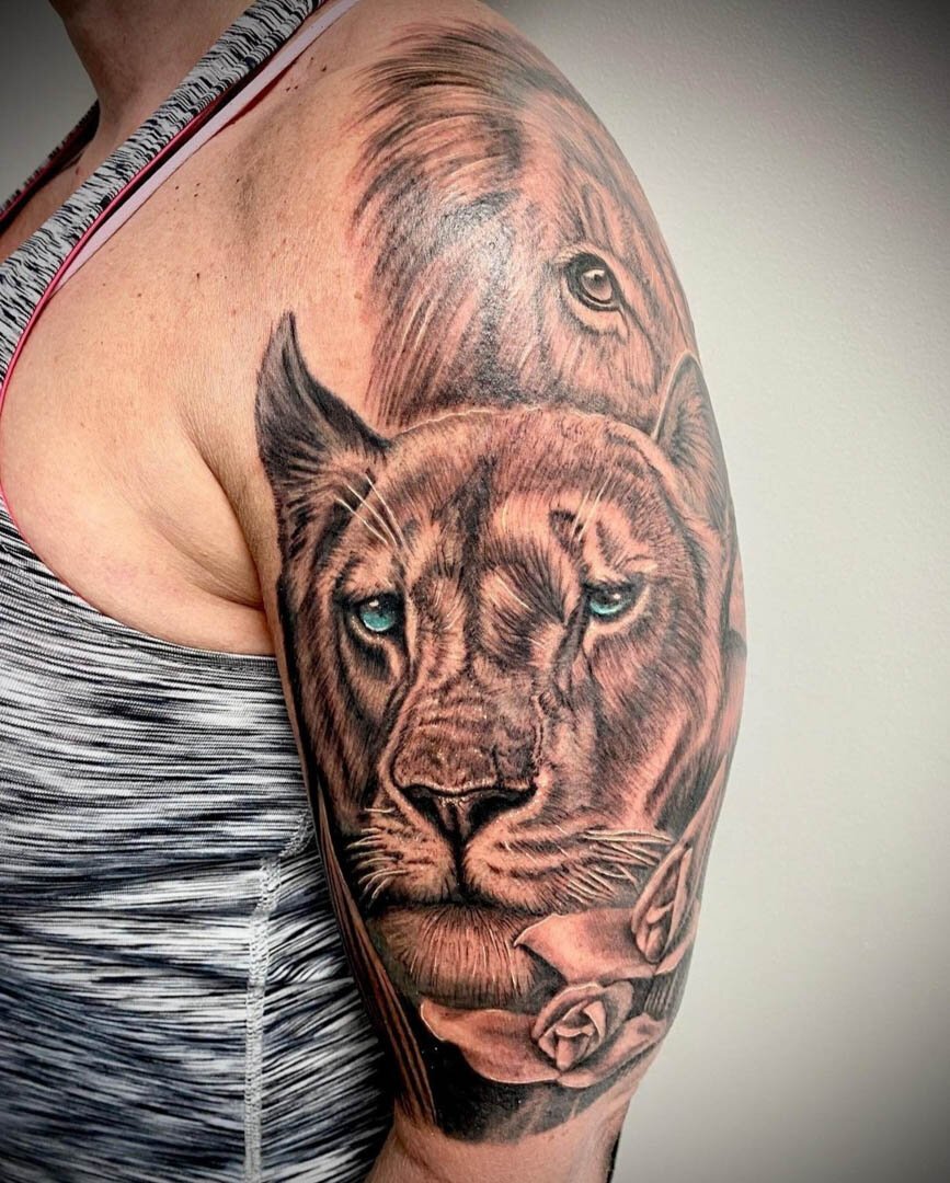 Lion king tattoo.