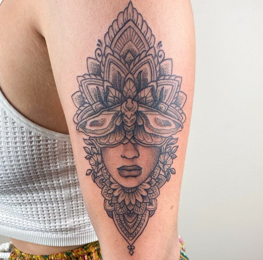 Mandala Geometric Flower Tattoo Meaning And Designs  : Unveiling the Beauty