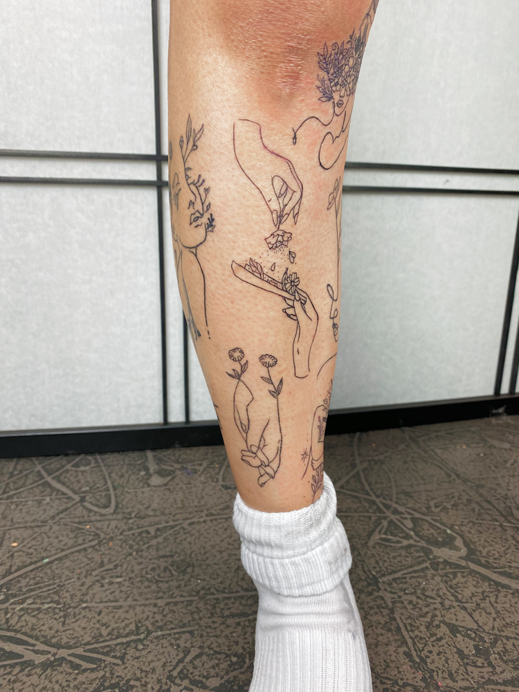 Sticker Sleeve | Ideen für tattoos, Tattoo ideen, Tattoo ideen klein