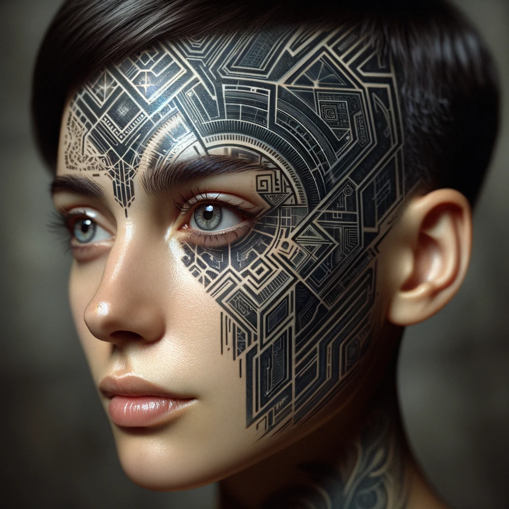 HD wallpaper: digital art, women, blonde, futuristic, tattoo, robot,  science fiction | Wallpaper Flare