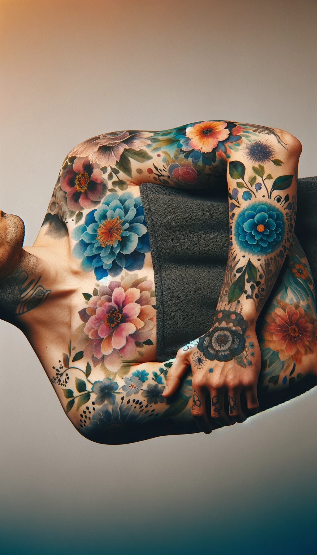 New School Lotus Flower Tattoo Design – Tattoos Wizard Designs