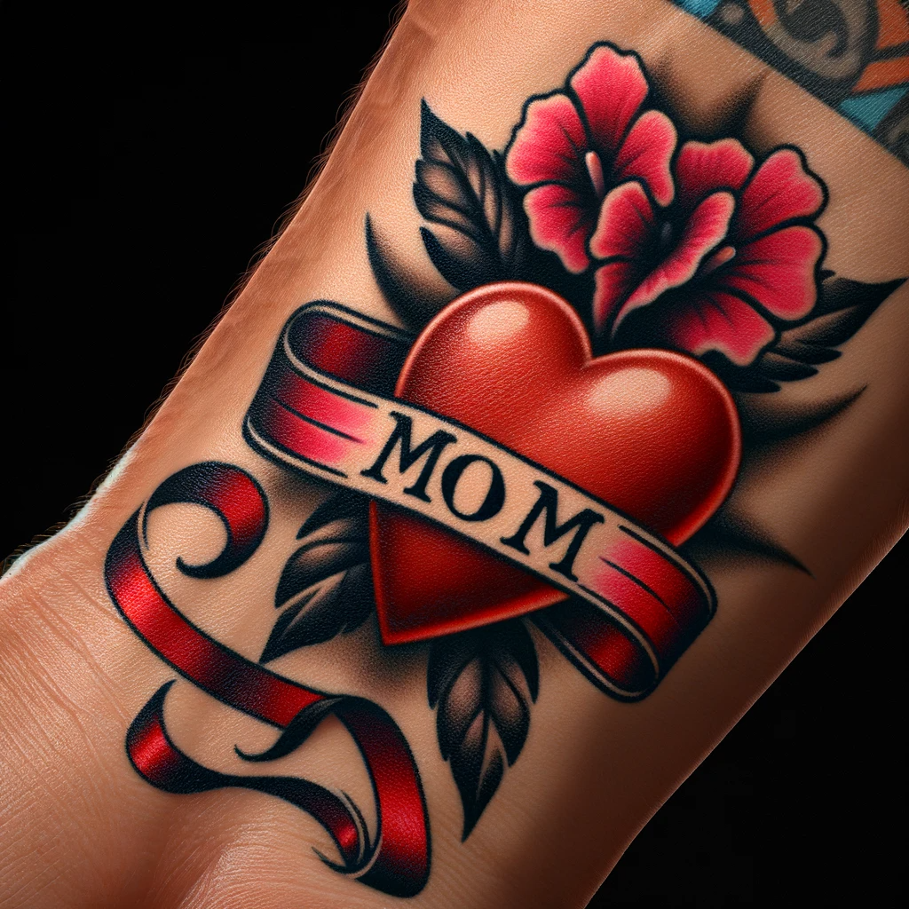 DALL%C2%B7E+2024 01 14+12.43.51+ +A+photorealistic+design+of+a+traditional+ Mom +tattoo+on+a+human+wrist