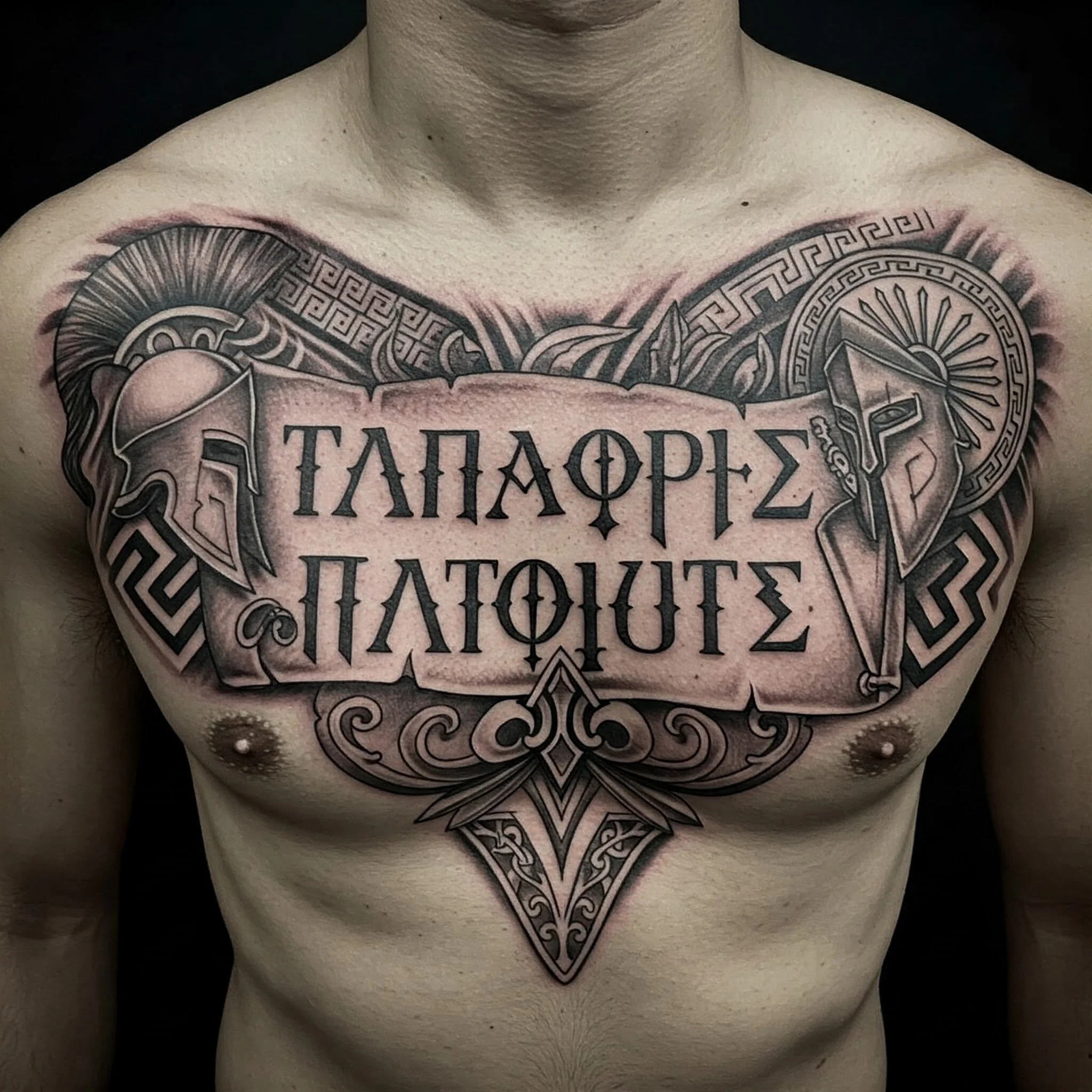 Greek Script Tattoos Meaningful Designs Symbolism Certified Tattoo 