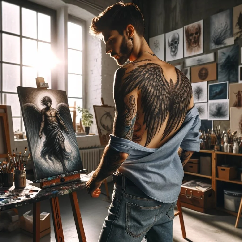 Wings, Wisdom, and Wickedness The Artistic Spin on Angel of Death