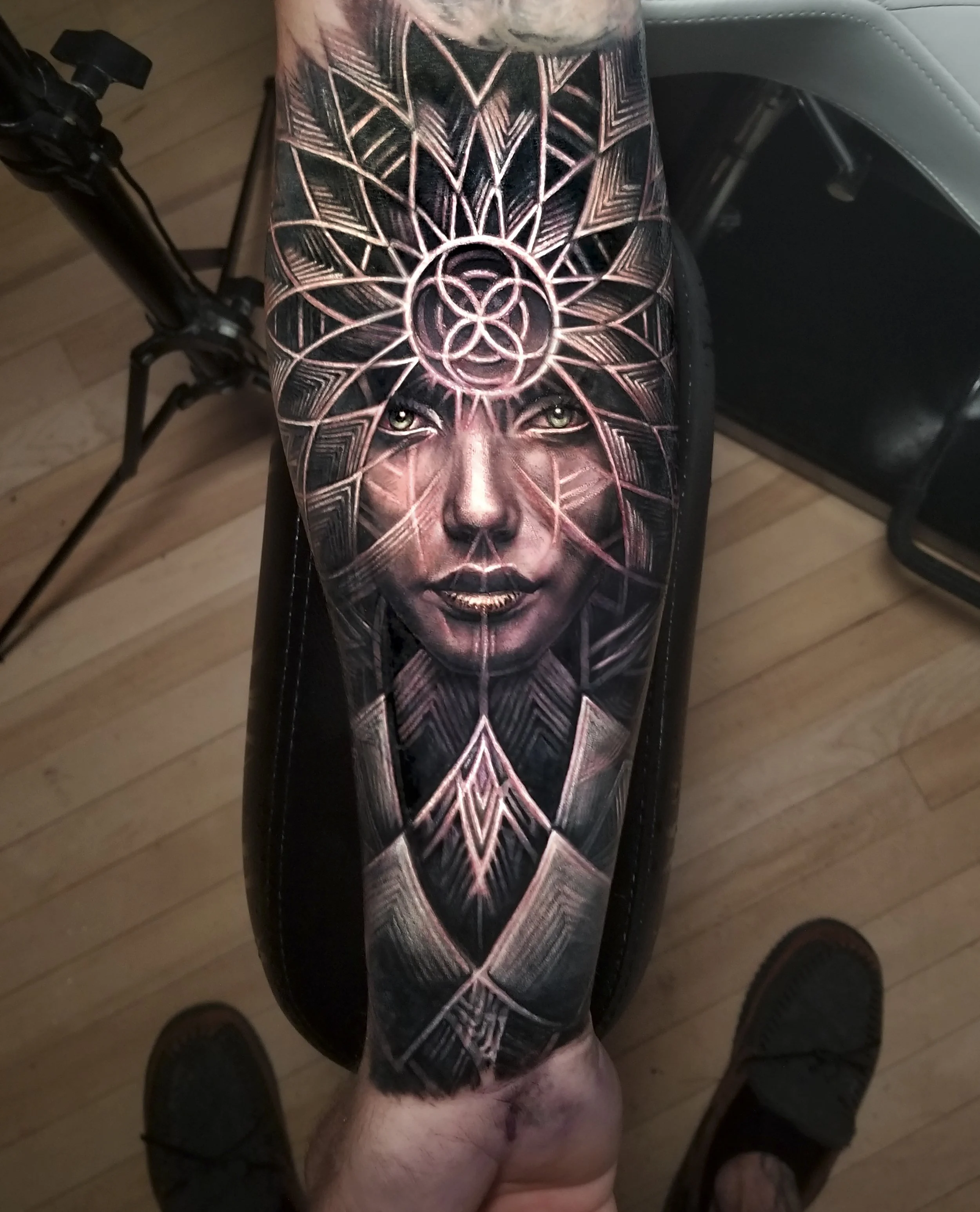 Arlo DiCristina Geometric Girl Tattoo.jpg