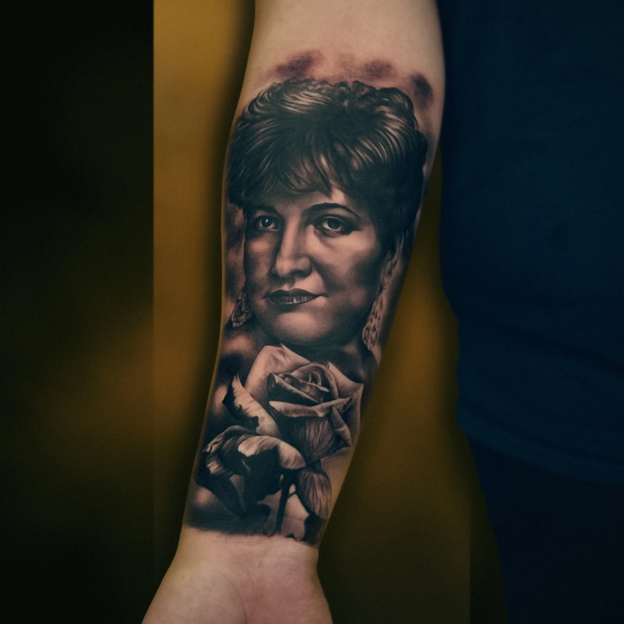 Black and Grey Realism Portrait Tattoo.JPG