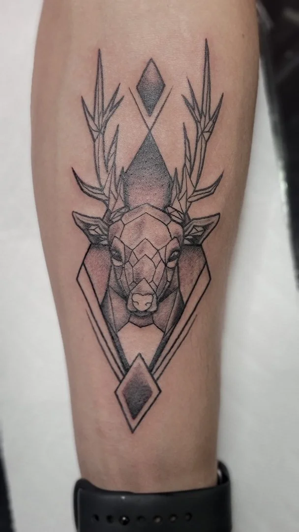 Geometric Buck Deer Tattoo.jpg