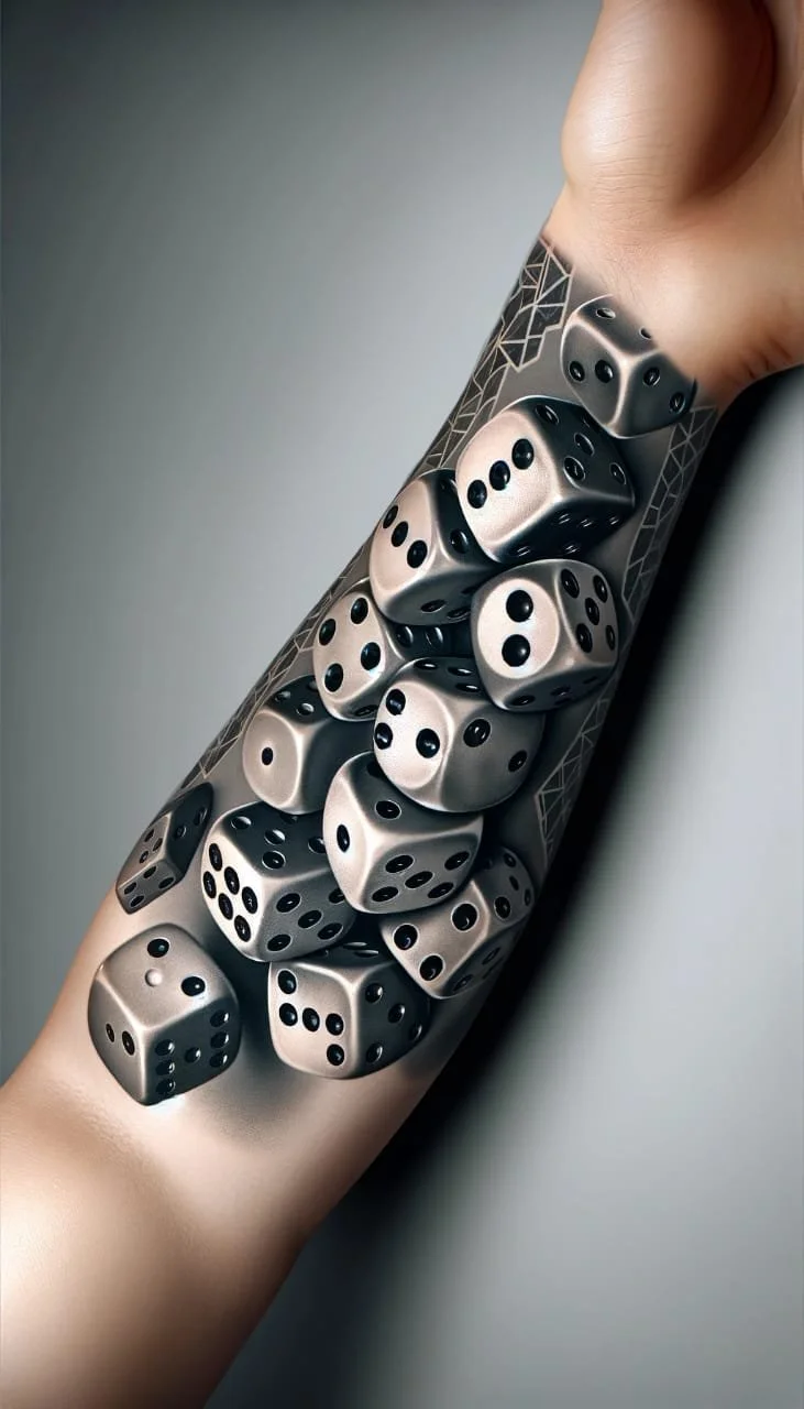 Dice Tattoos: Meaning & Bold Design Ideas | Certified Tattoo ...
