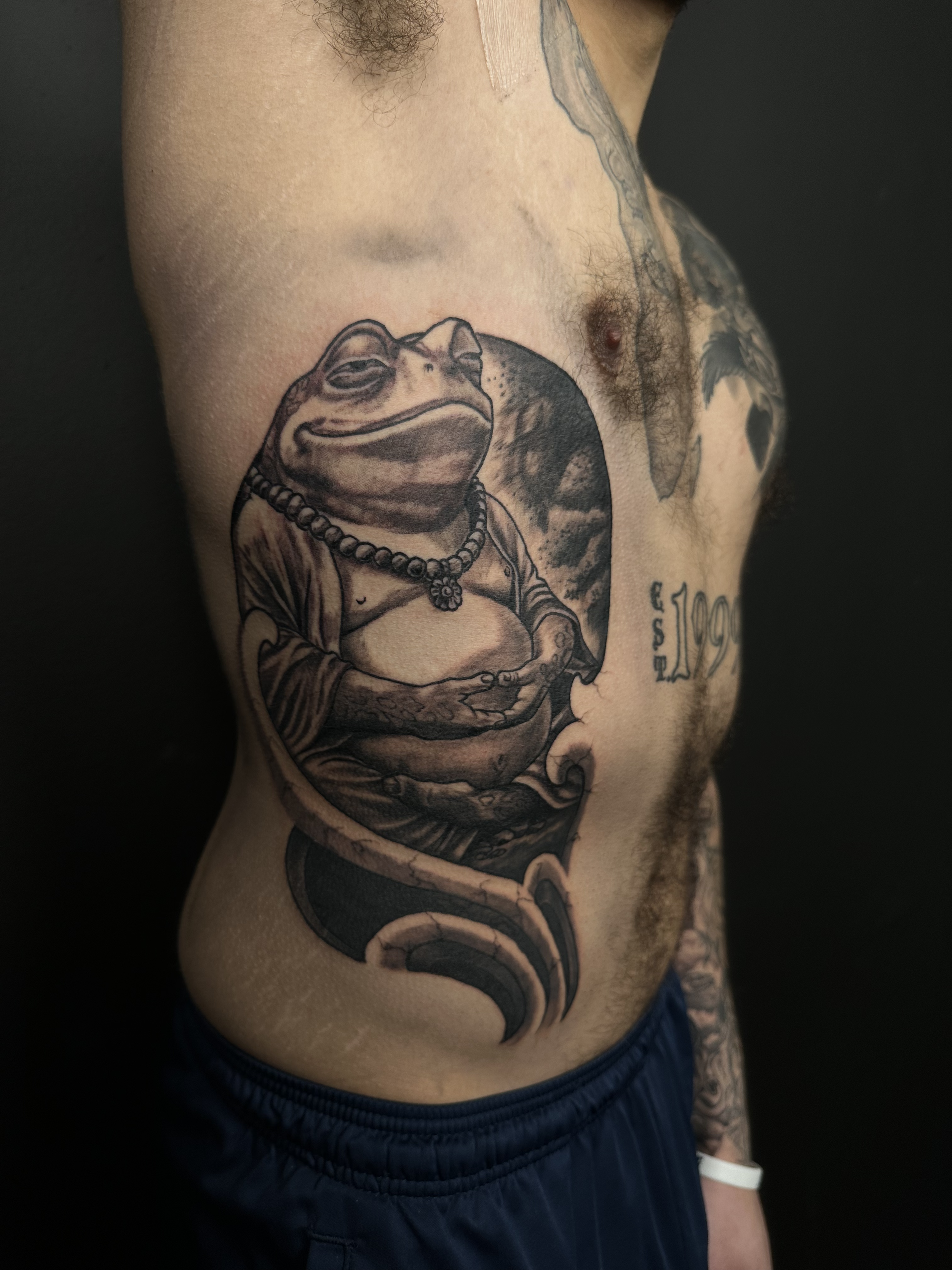 Zen Frog Illustrative Tattoo.png
