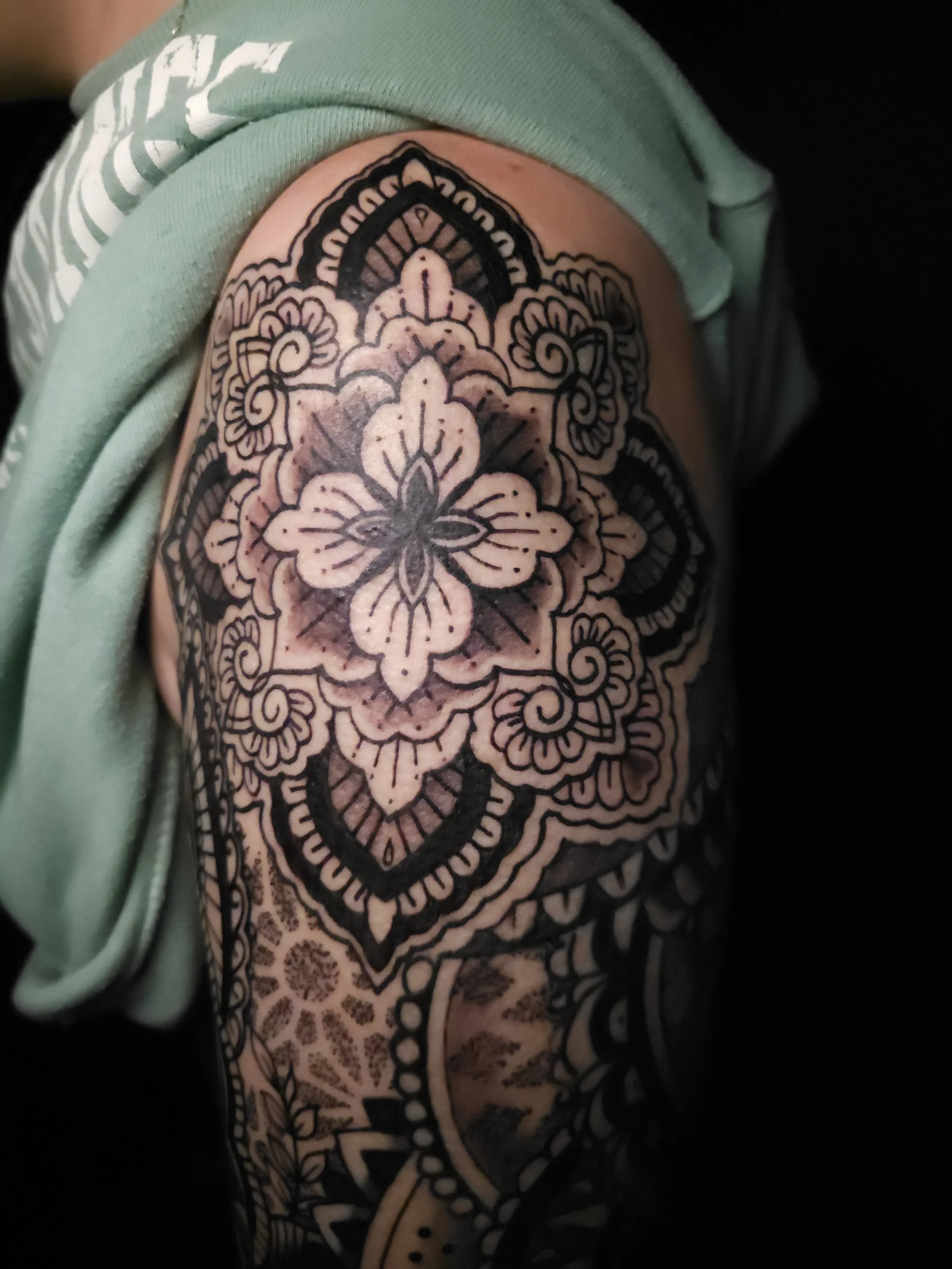 Custom Shoulder Geometric Tattoo.JPG