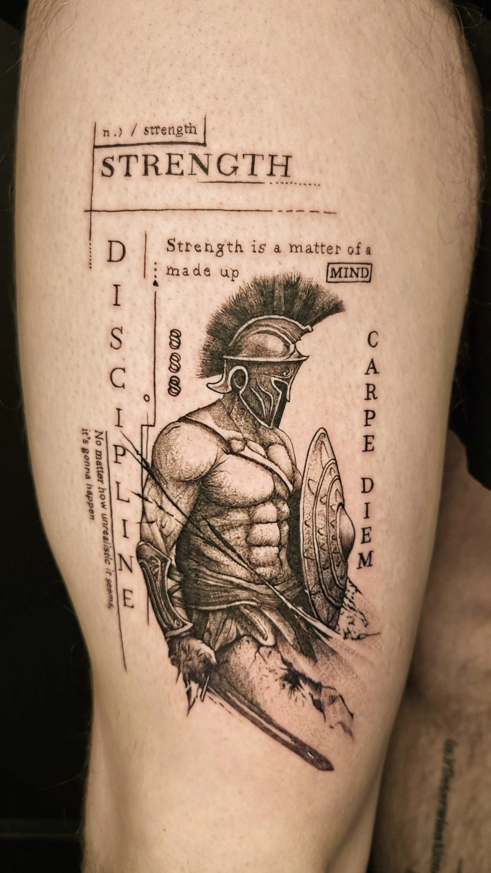 Fine Line Illustrative Tattoo