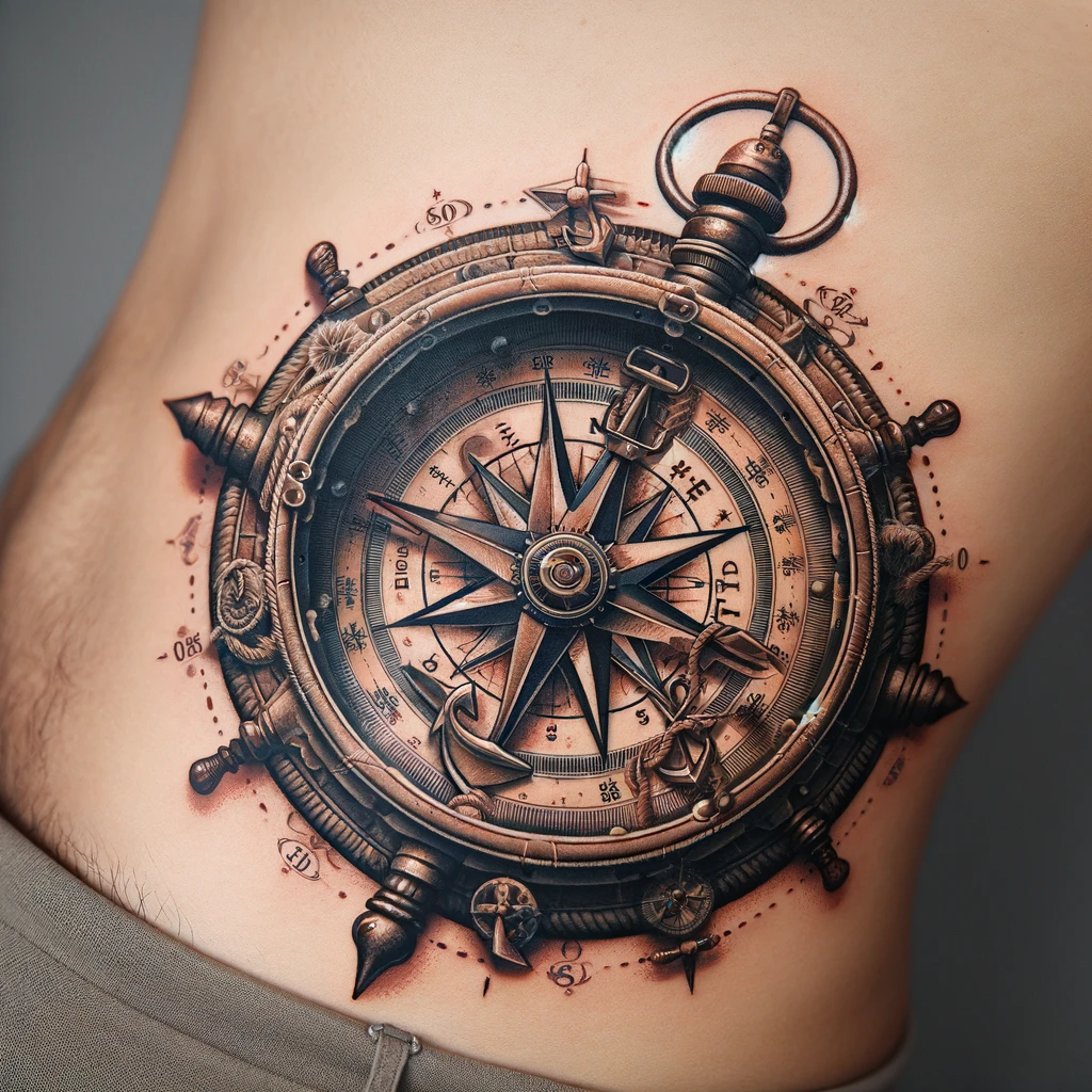 Compass Tattoos: Star Compass, Rose Compass, Prismatic Compass; Ideas And  Meanings - HubPages