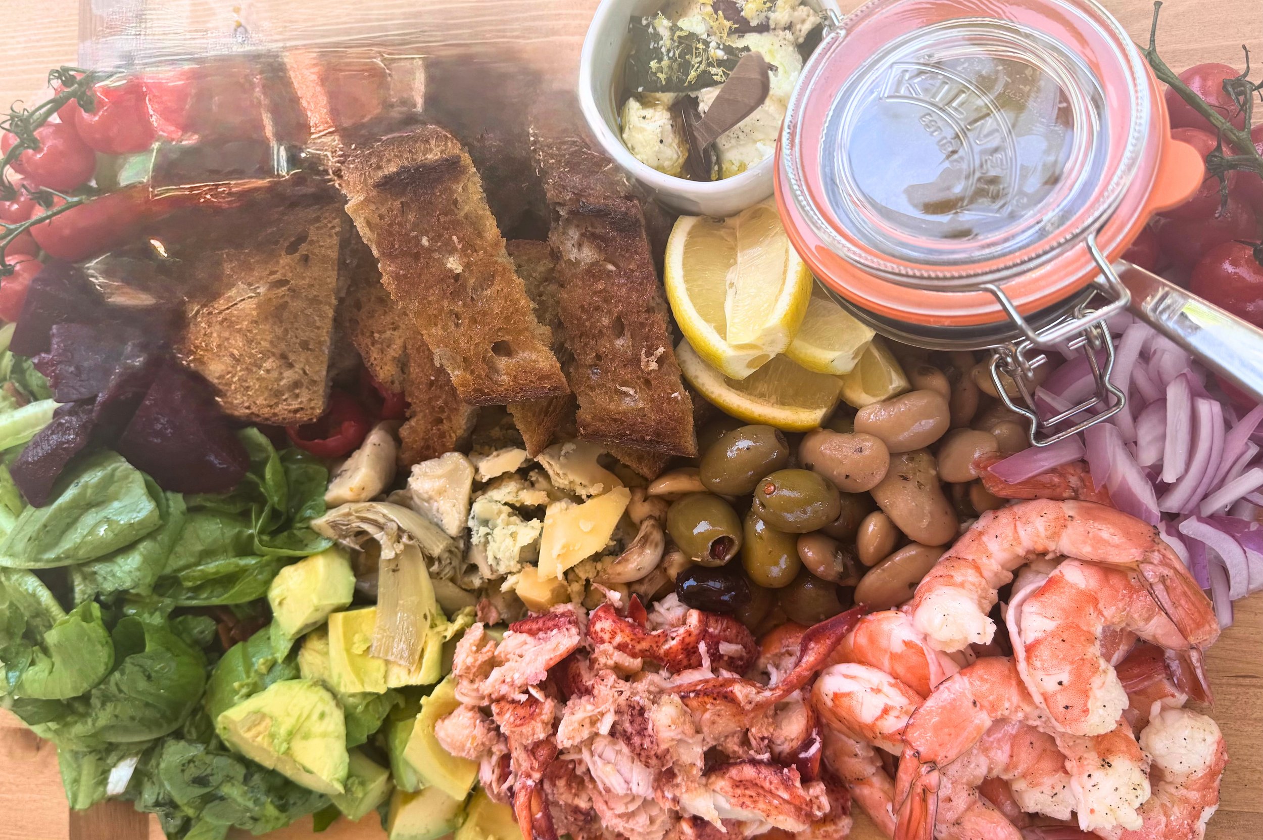 Lobster and Shrimp Cobb Salad