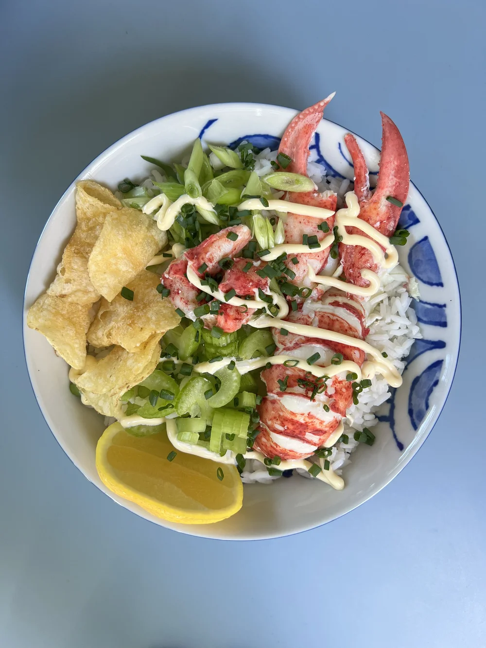 Lobster Stock Rice Lobster Roll Rice Bowl — Fed by Blue