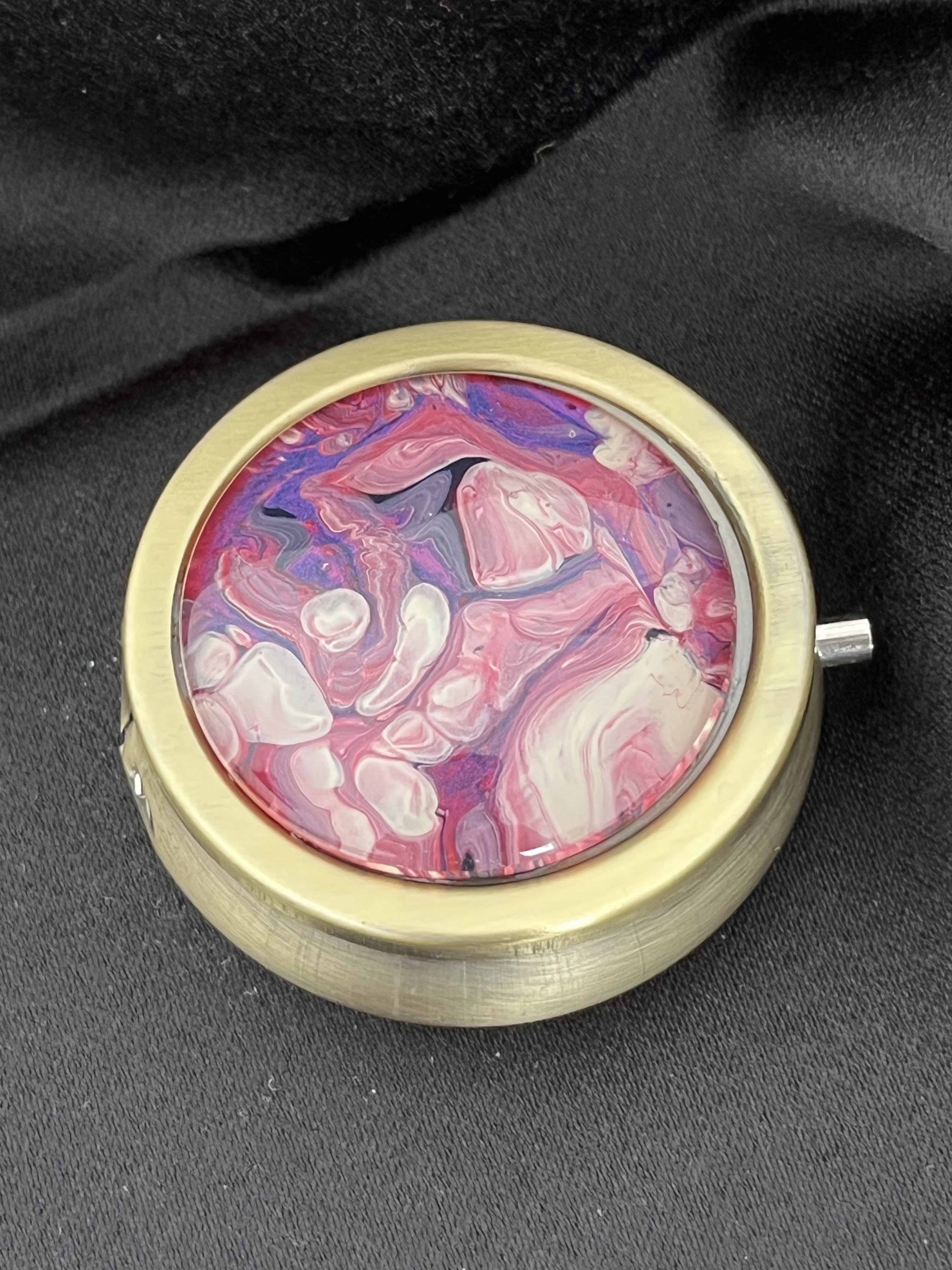 Lazy Days Fluid Art Pill Gift Ring Box Kirsty Jane Designs.jpg