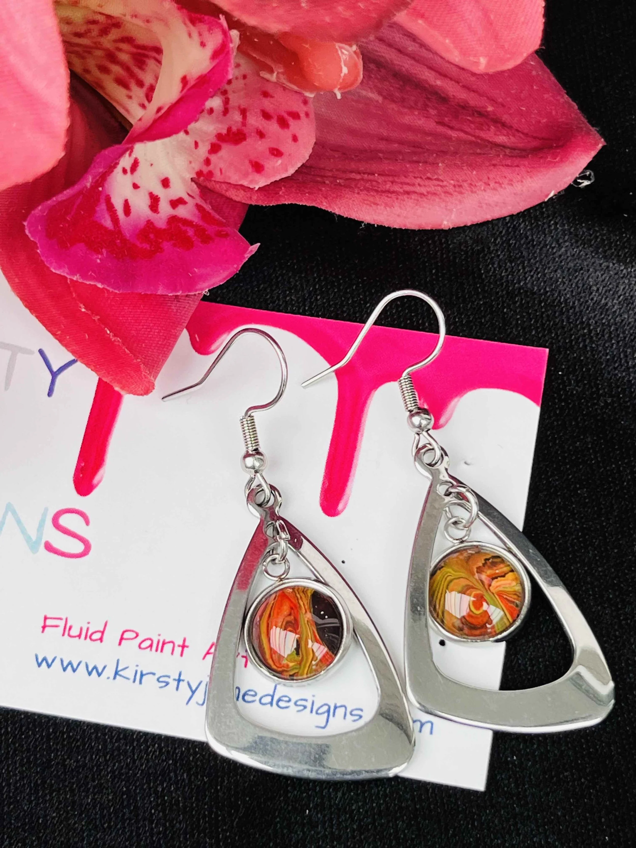 Volcanic Lava Fluid Art Earrings Kirsty Jane Designs.jpg