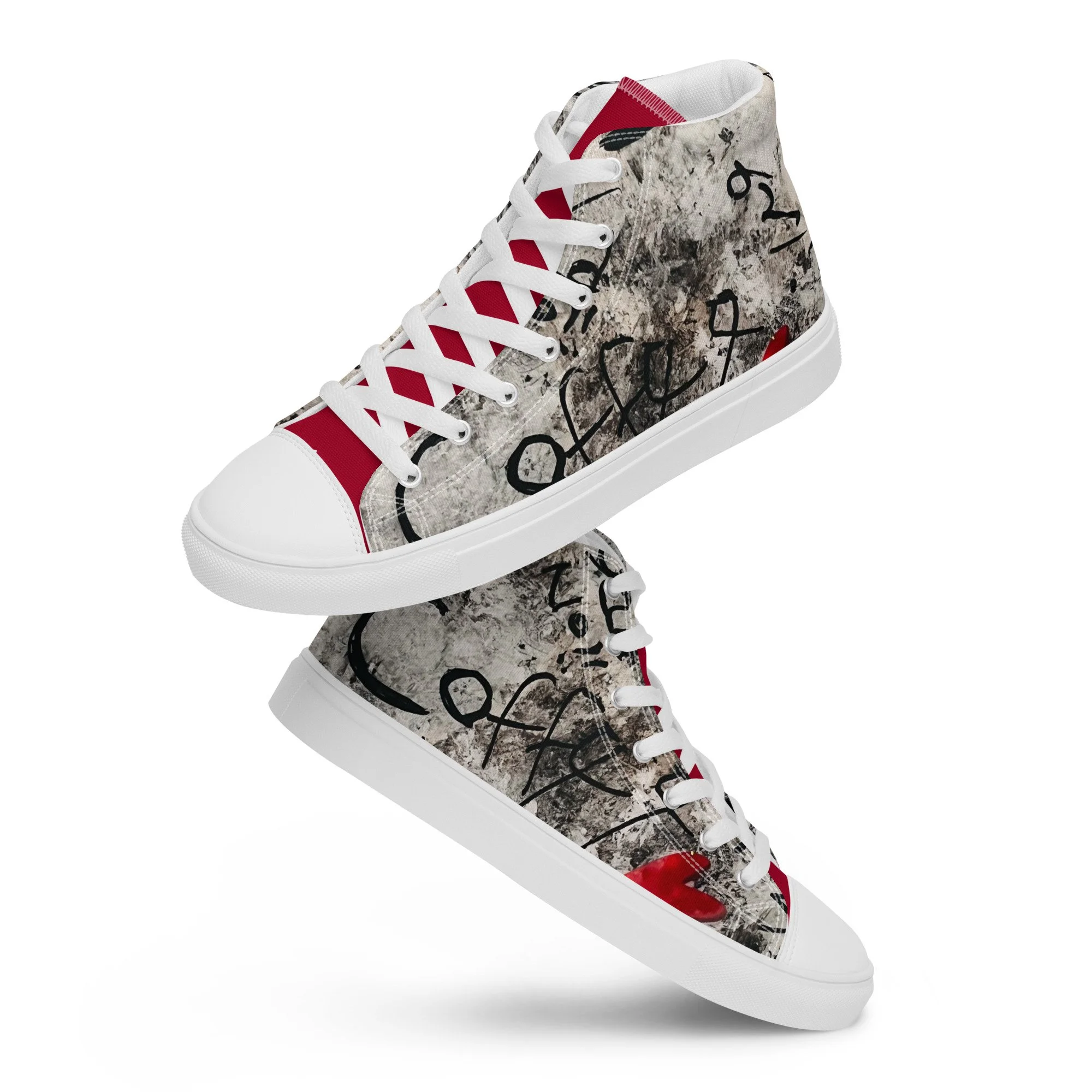 Inkstorm graffiti high-top sneaker from the KJD Graf-feet-i collection - bold street-art style with free shipping and Afterpay