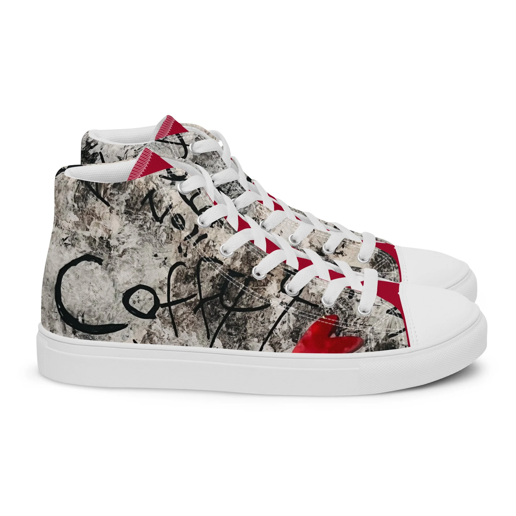 Inkstorm graffiti high-top sneaker from the KJD Graf-feet-i collection - bold street-art style with free shipping and Afterpay