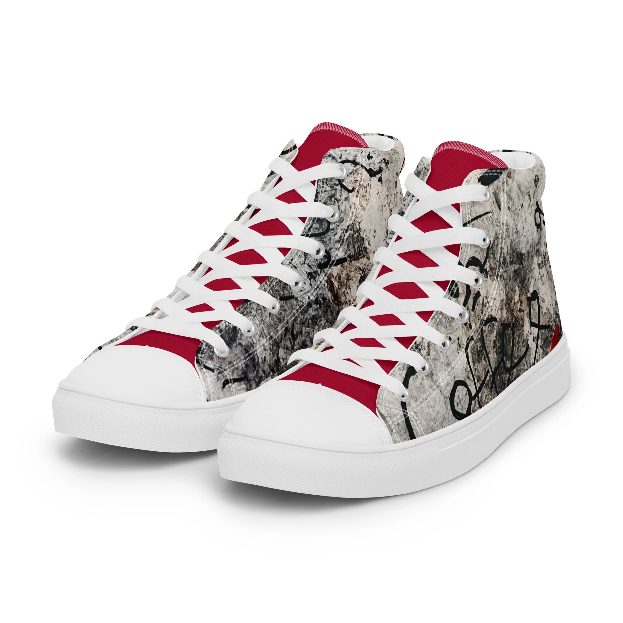 Inkstorm graffiti high-top sneaker from the KJD Graf-feet-i collection - bold street-art style with free shipping and Afterpay