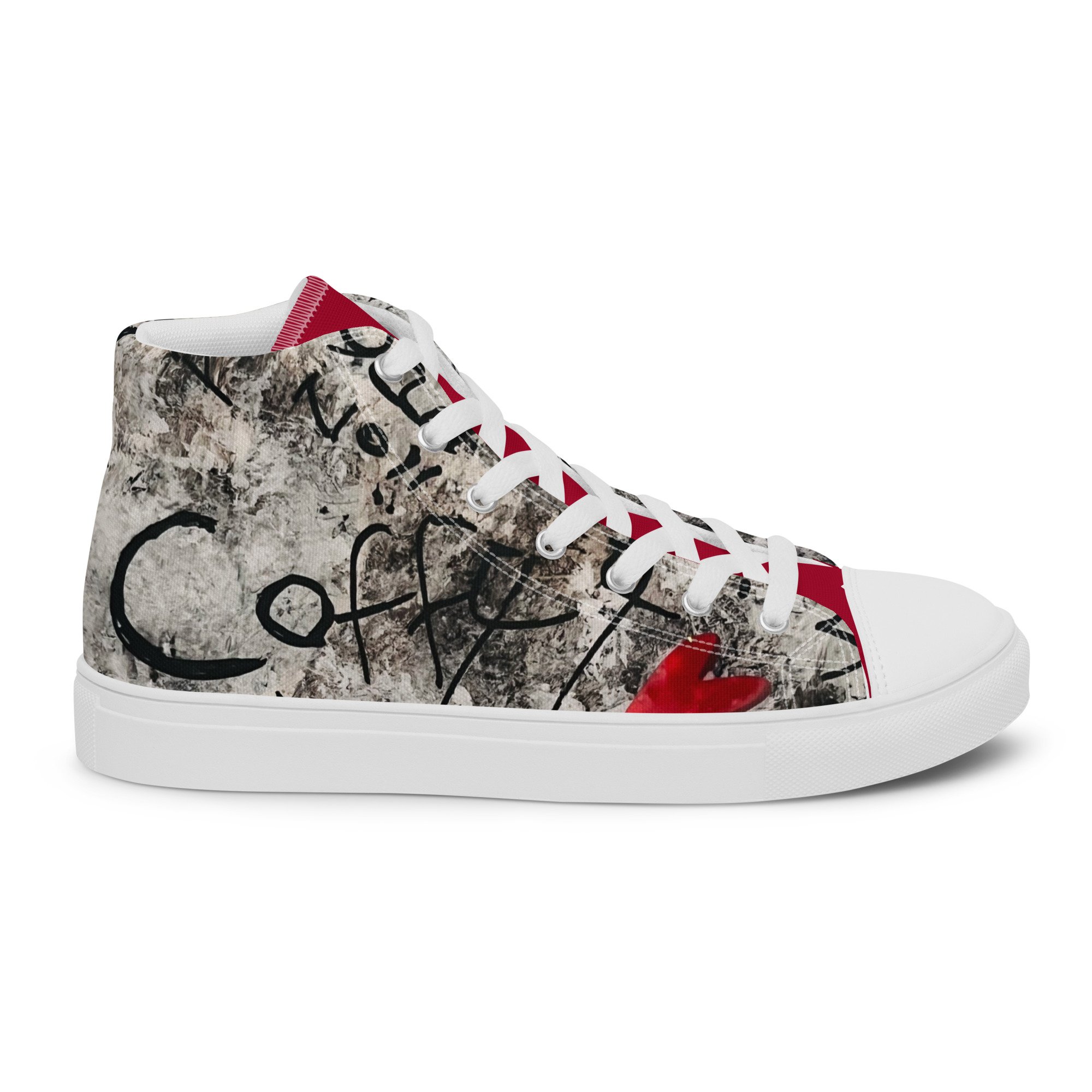 Inkstorm graffiti high-top sneaker from the KJD Graf-feet-i collection - bold street-art style with free shipping and Afterpay