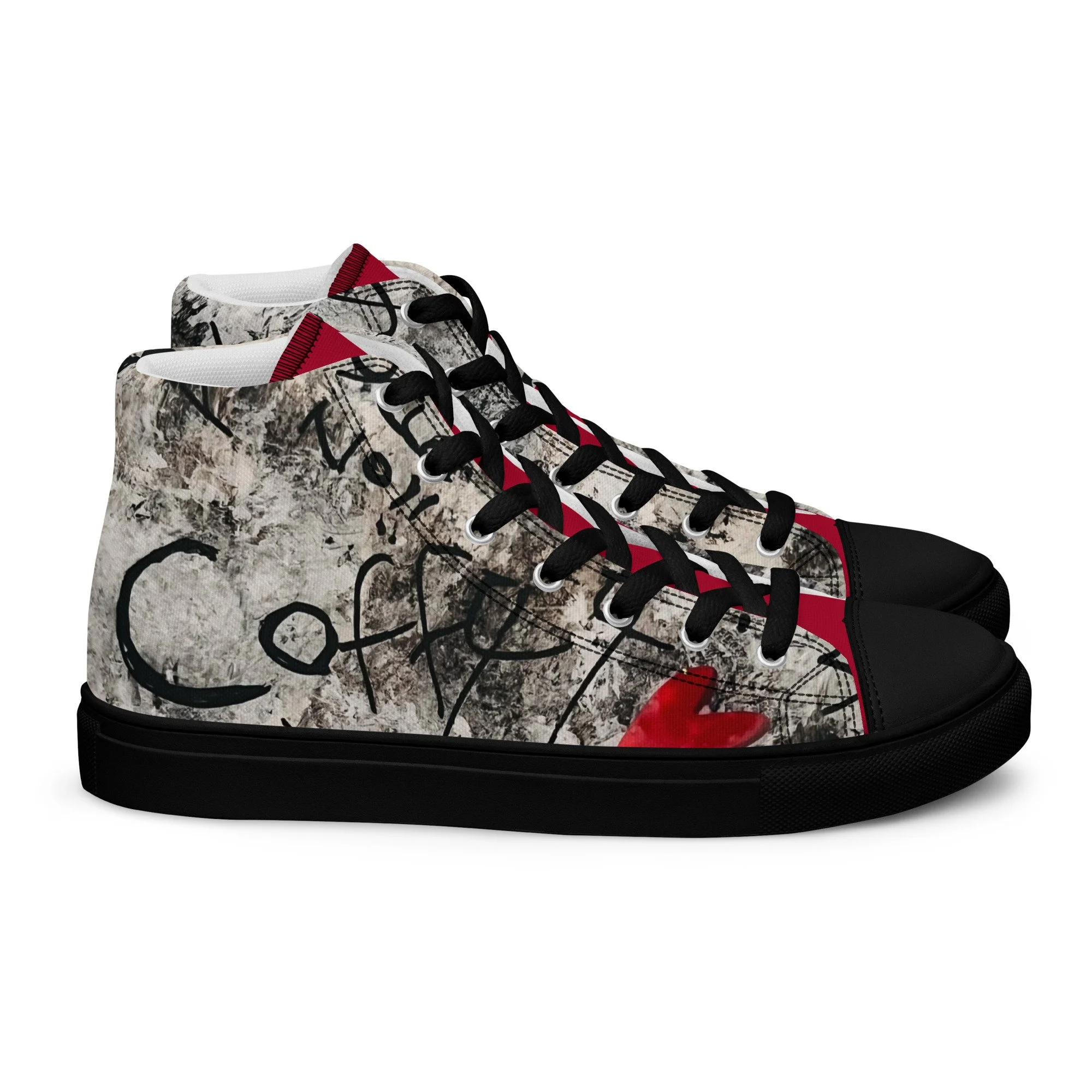 Inkstorm graffiti high-top sneaker from the KJD Graf-feet-i collection - bold street-art style with free shipping and Afterpay