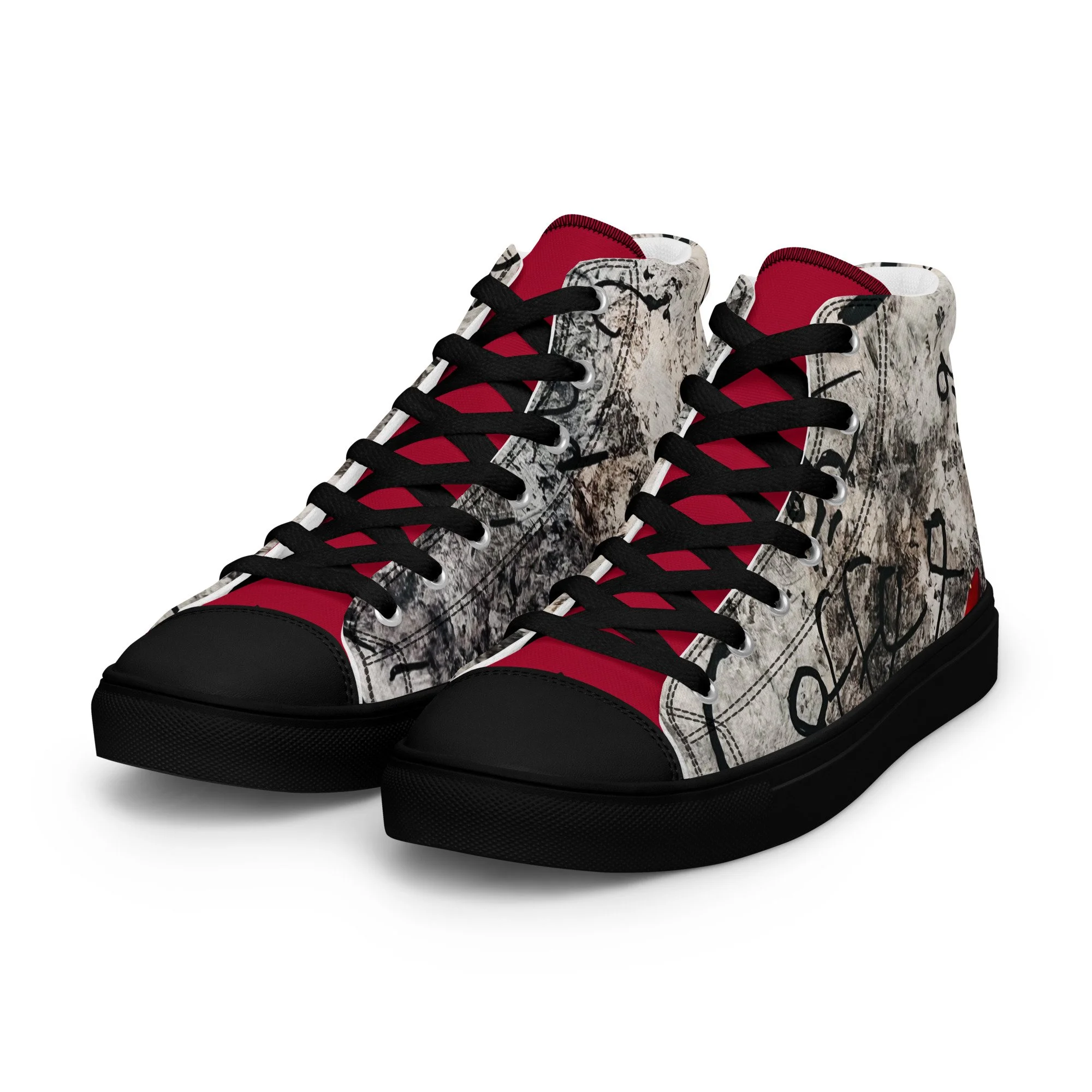 Inkstorm graffiti high-top sneaker from the KJD Graf-feet-i collection - bold street-art style with free shipping and Afterpay