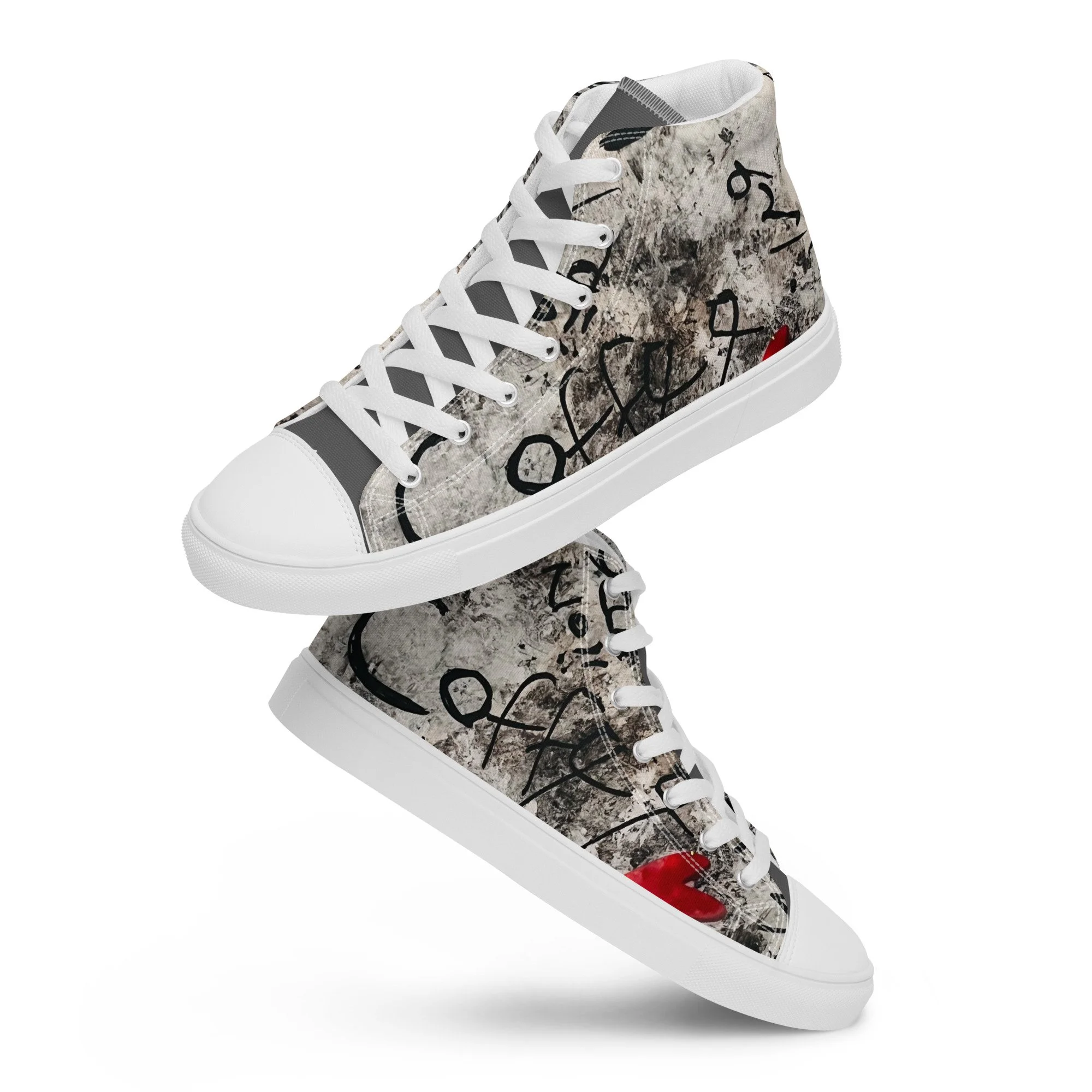 'Inkstorm' - Grey - High Tops (Women)