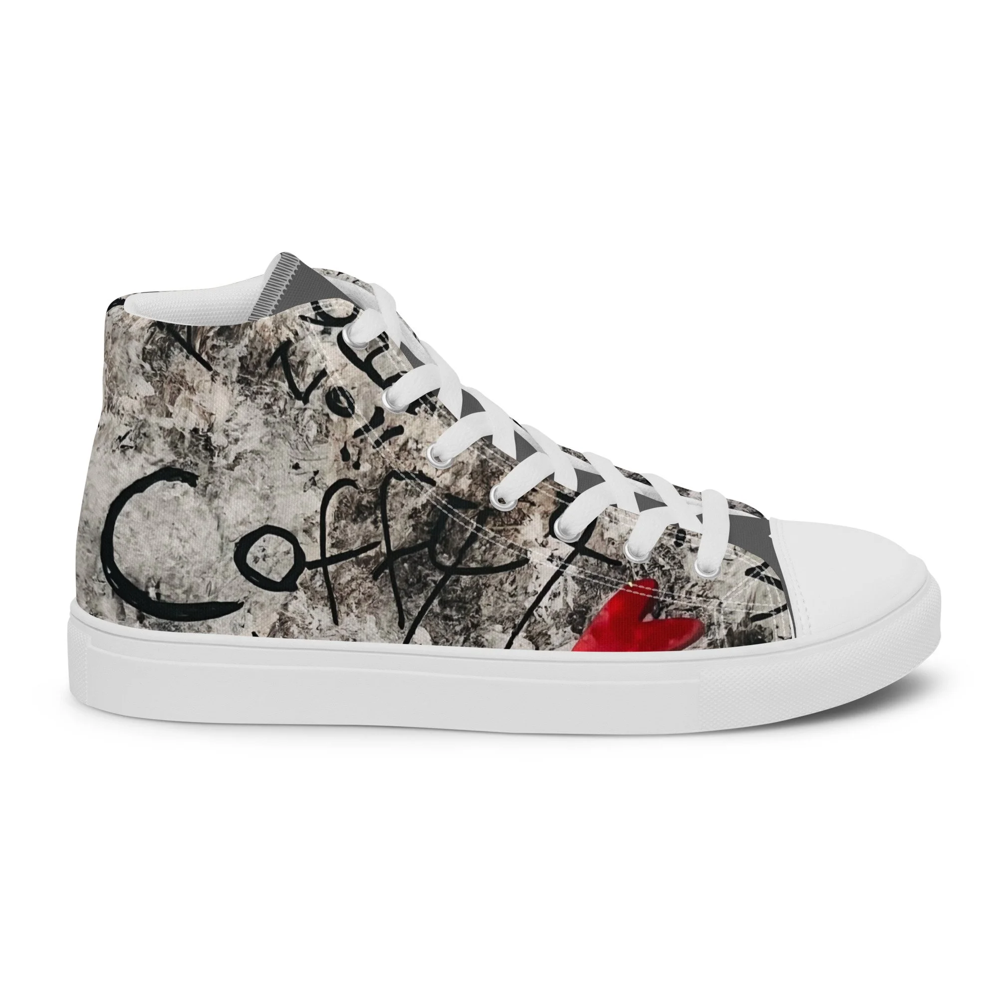 Inkstorm graffiti high-top sneaker from the KJD Graf-feet-i collection - bold street-art style with free shipping and Afterpay