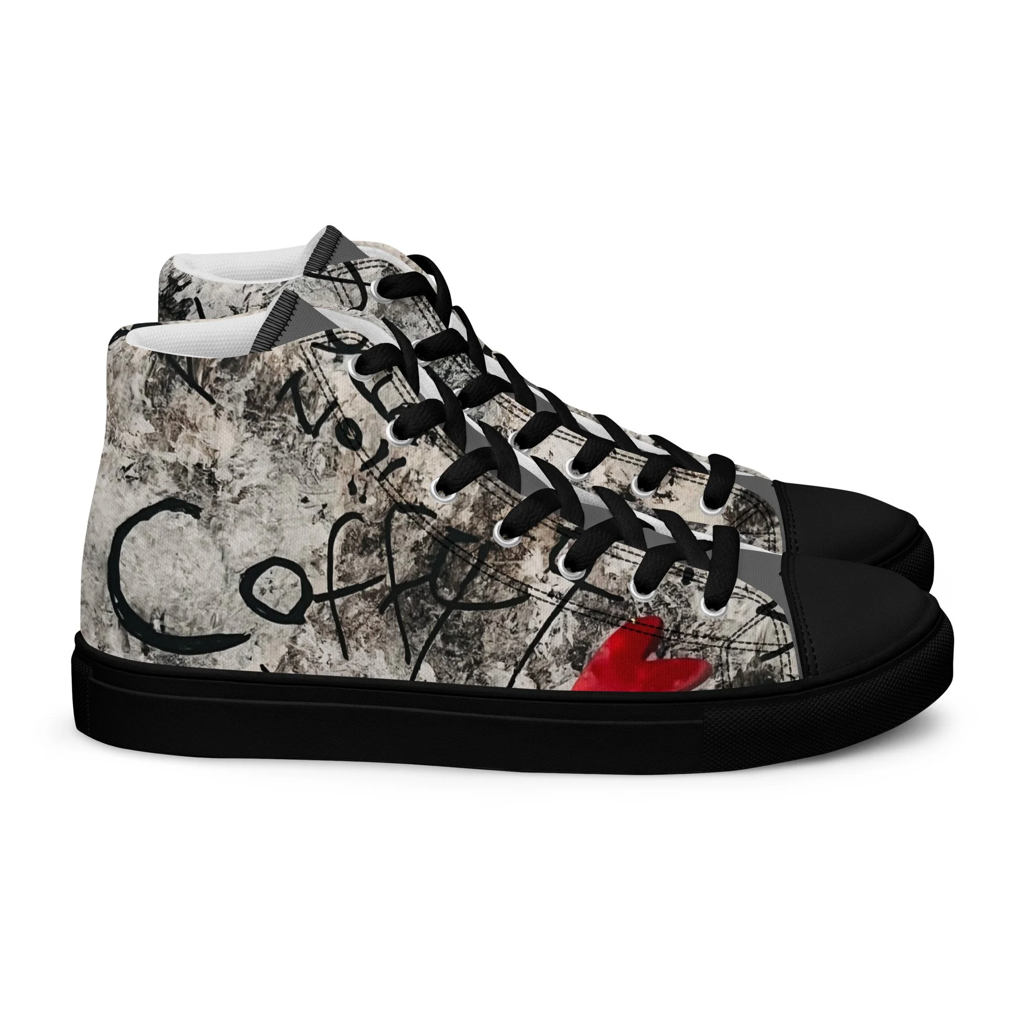 Inkstorm graffiti high-top sneaker from the KJD Graf-feet-i collection - bold street-art style with free shipping and Afterpay