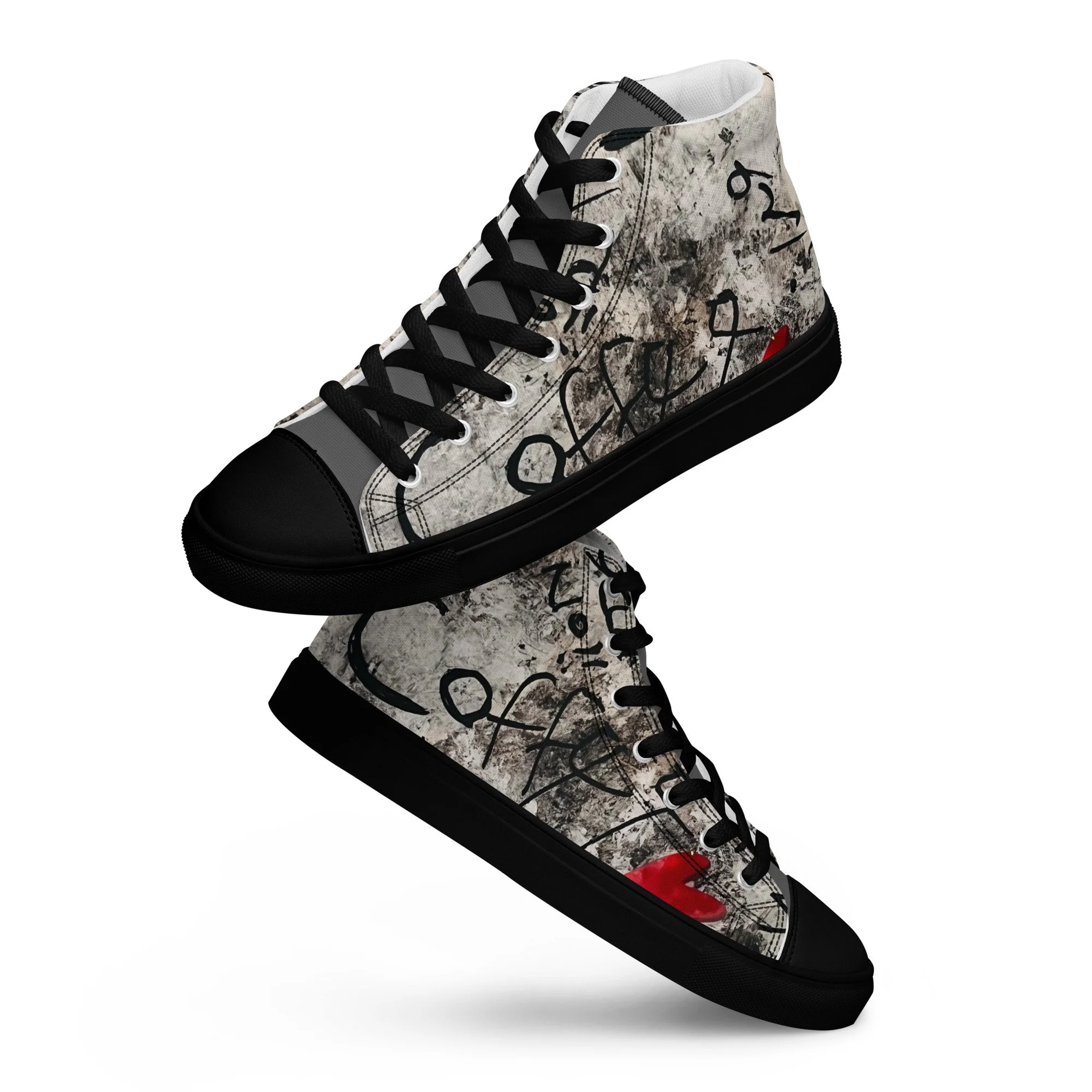 Inkstorm graffiti high-top sneaker from the KJD Graf-feet-i collection - bold street-art style with free shipping and Afterpay