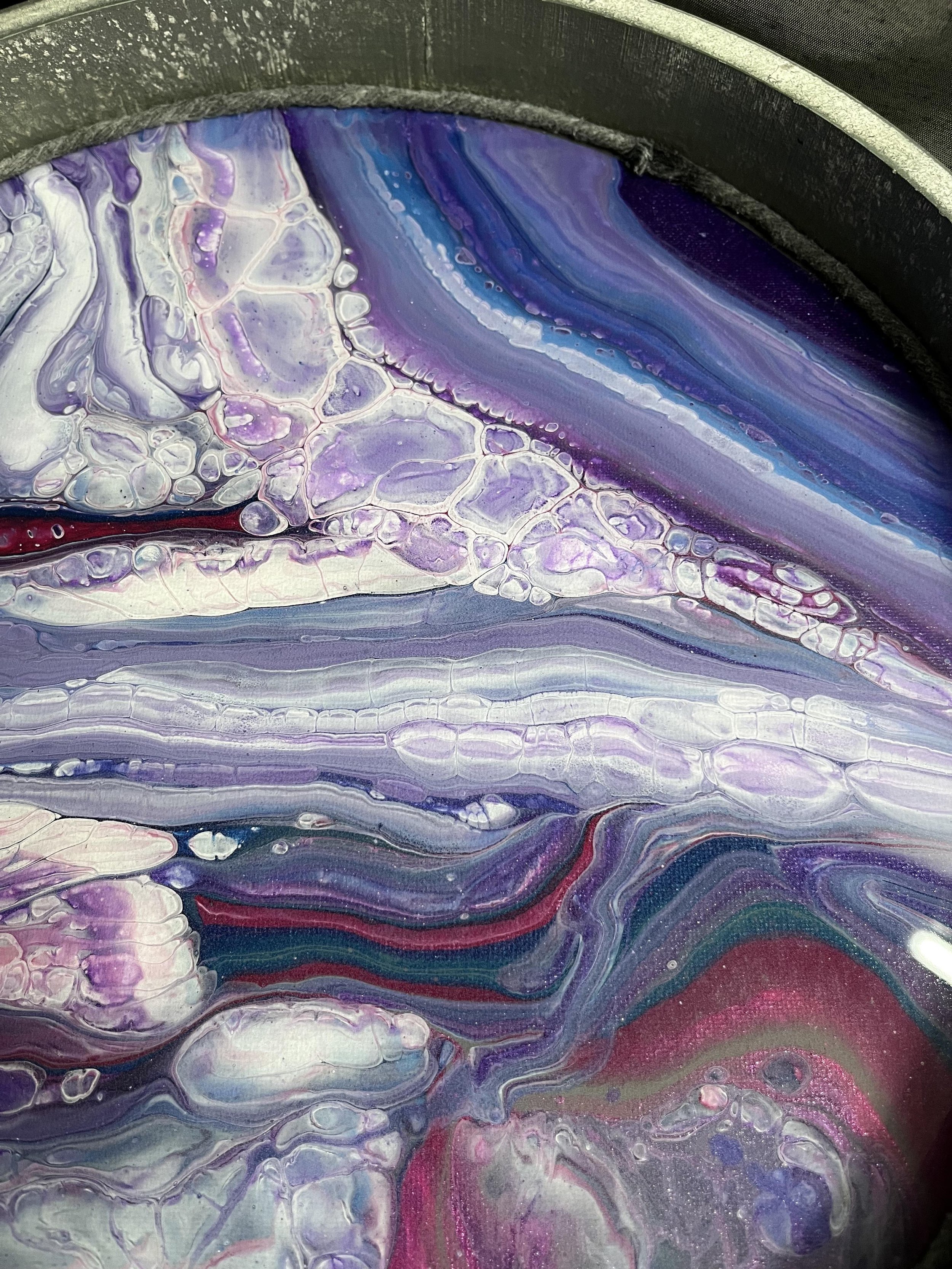 Galaxy Glaze Upcycled Unique Fluid Art Serving Tray 2 Kirsty Jane Designs .jpg