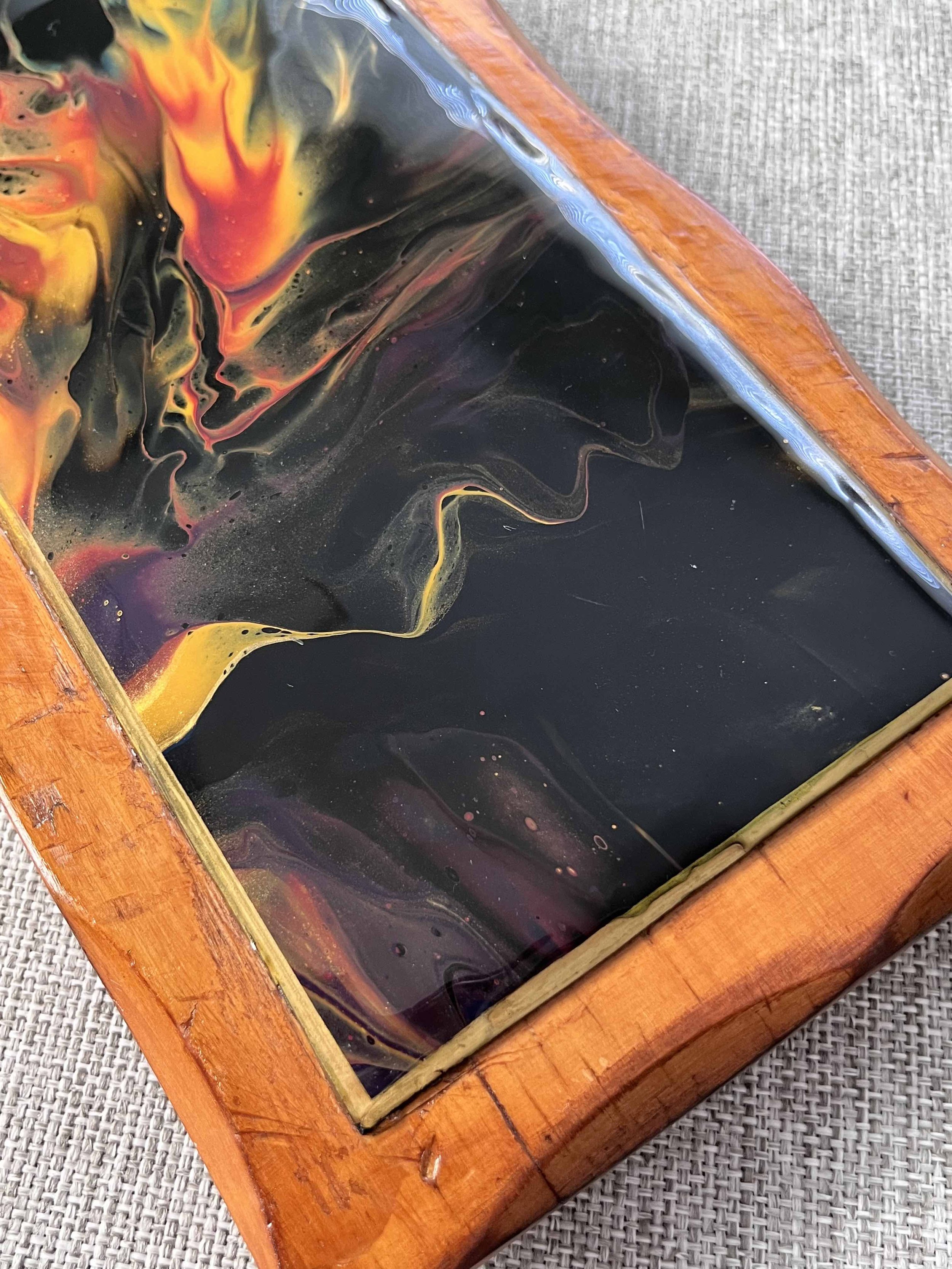 Ablaze Fluid Art Display Trivet 2 Kirsty Jane Designs.jpg