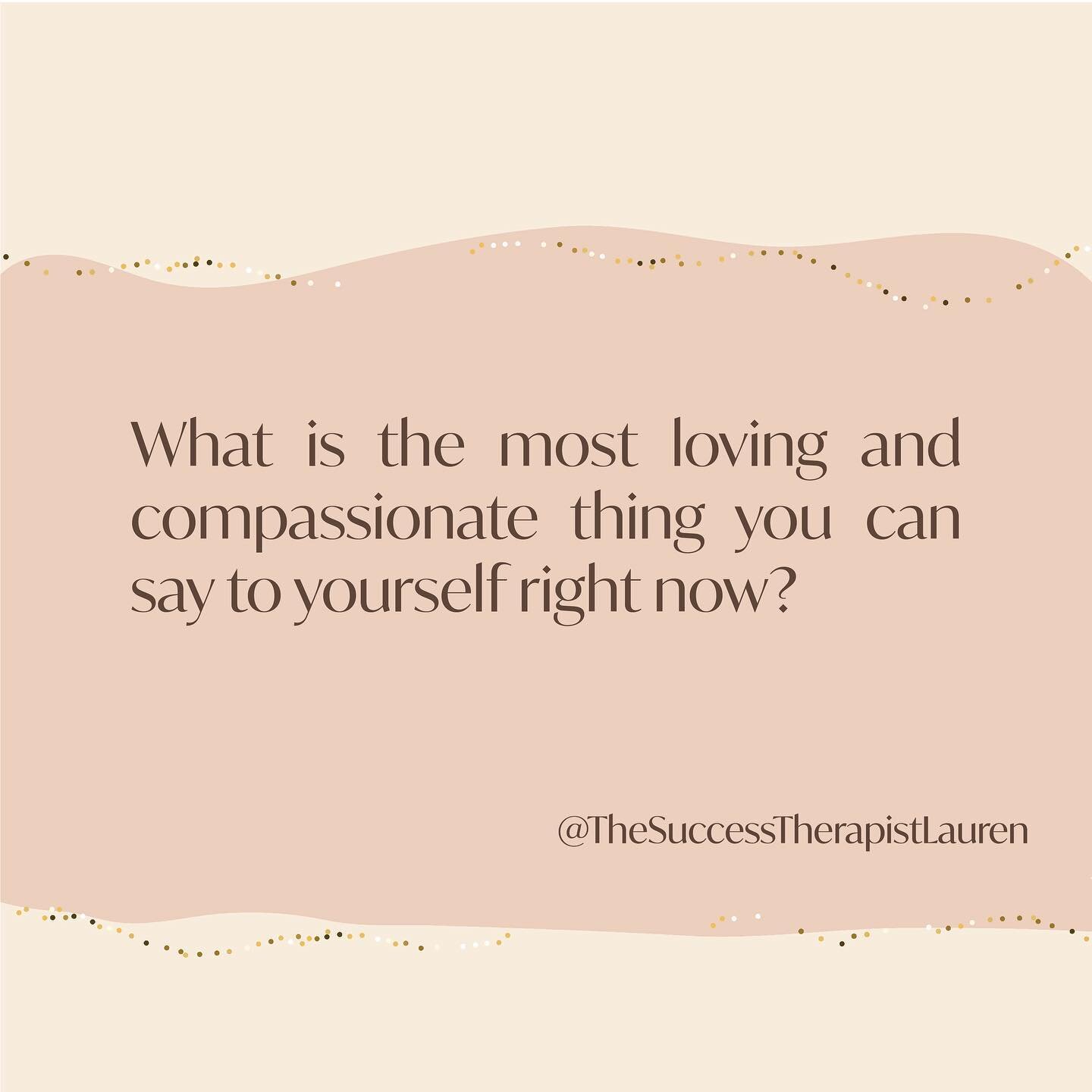 Challenge of the day: What is the most loving and compassionate thing you can say to yourself right now?

#selfcompassion #challengeoftheday #therapistsofinstagram #therapy #positivemindset #therapyrocks #positiveselftalk