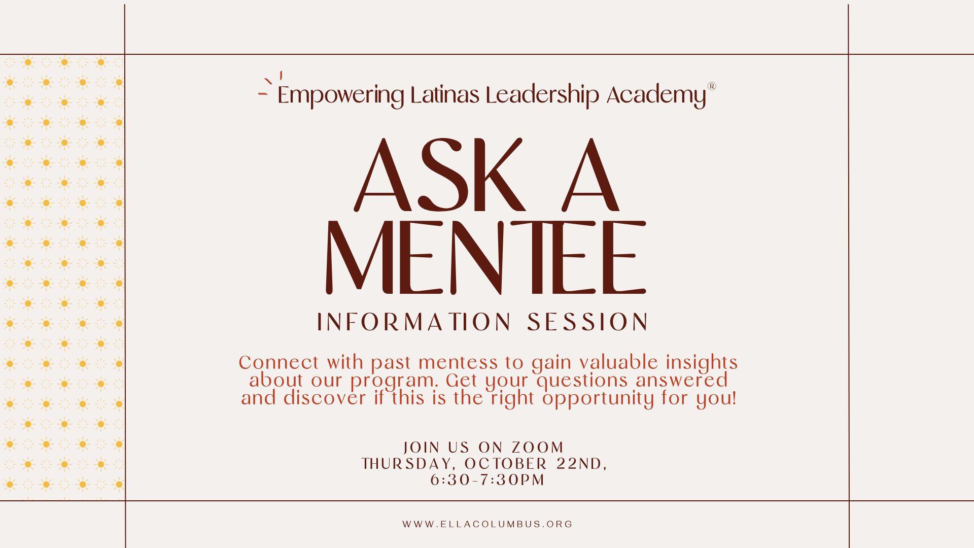 Information Session - Ask A Mentee