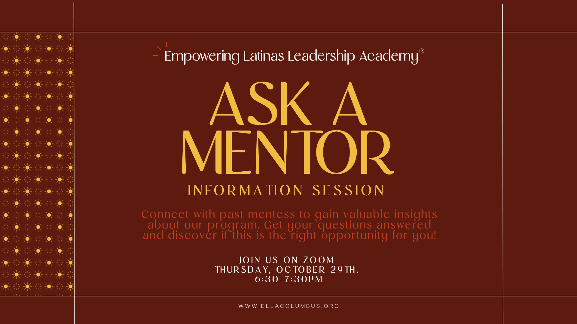 Information Session - Ask A Mentor