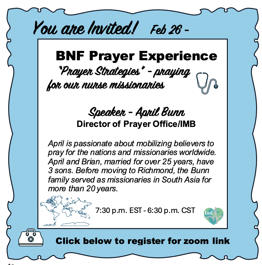 BNF Prayer Experience
