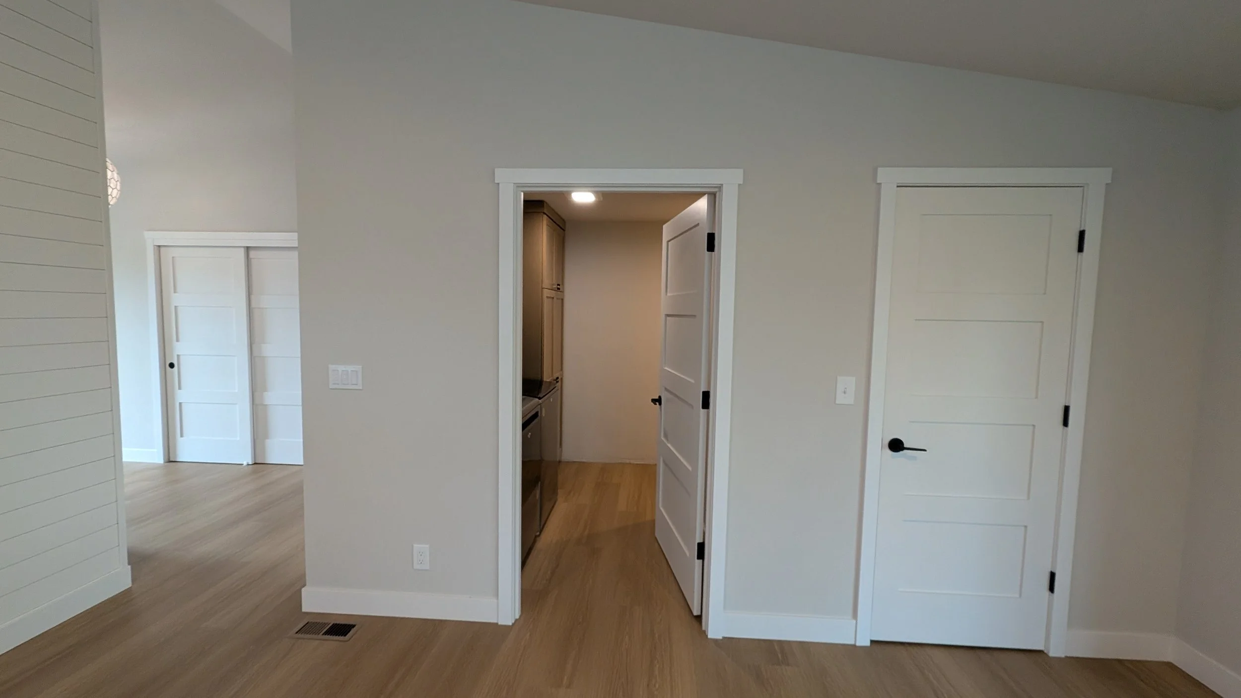 doors, trim and baseboards
