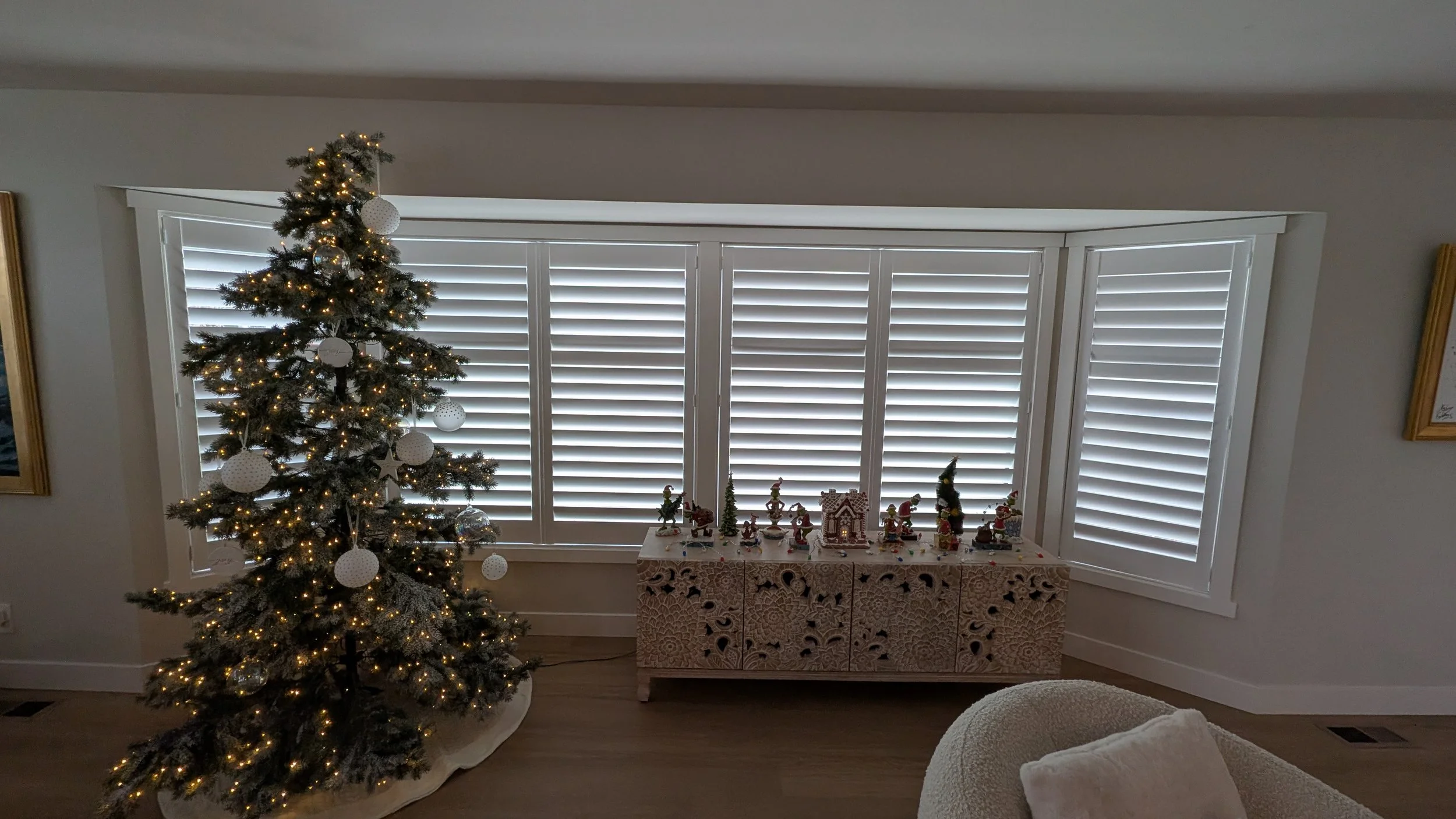 complicated window trim and baseboards