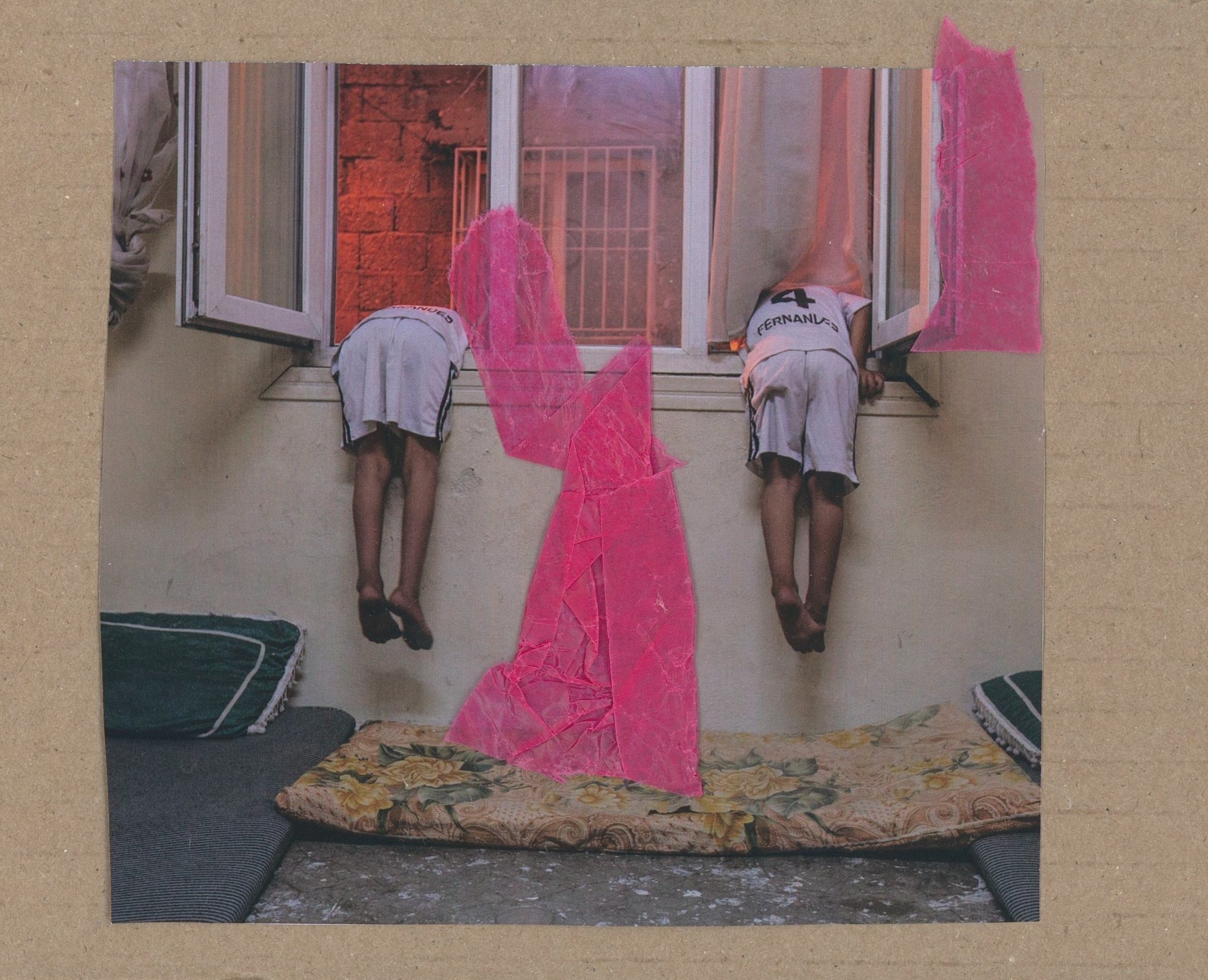 untitled / analog multimedia collage on cardboard (2022)