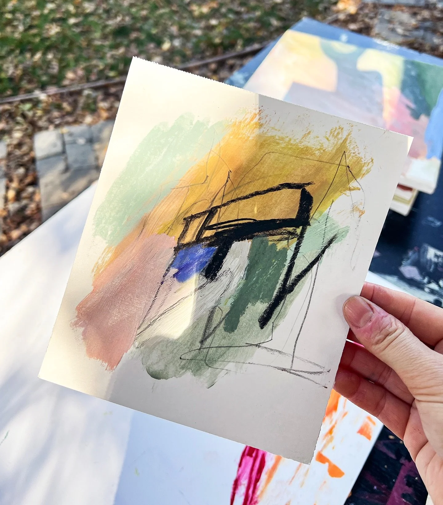 Mixed Media Mountains on My Mind ⛰️⛰️⛰️