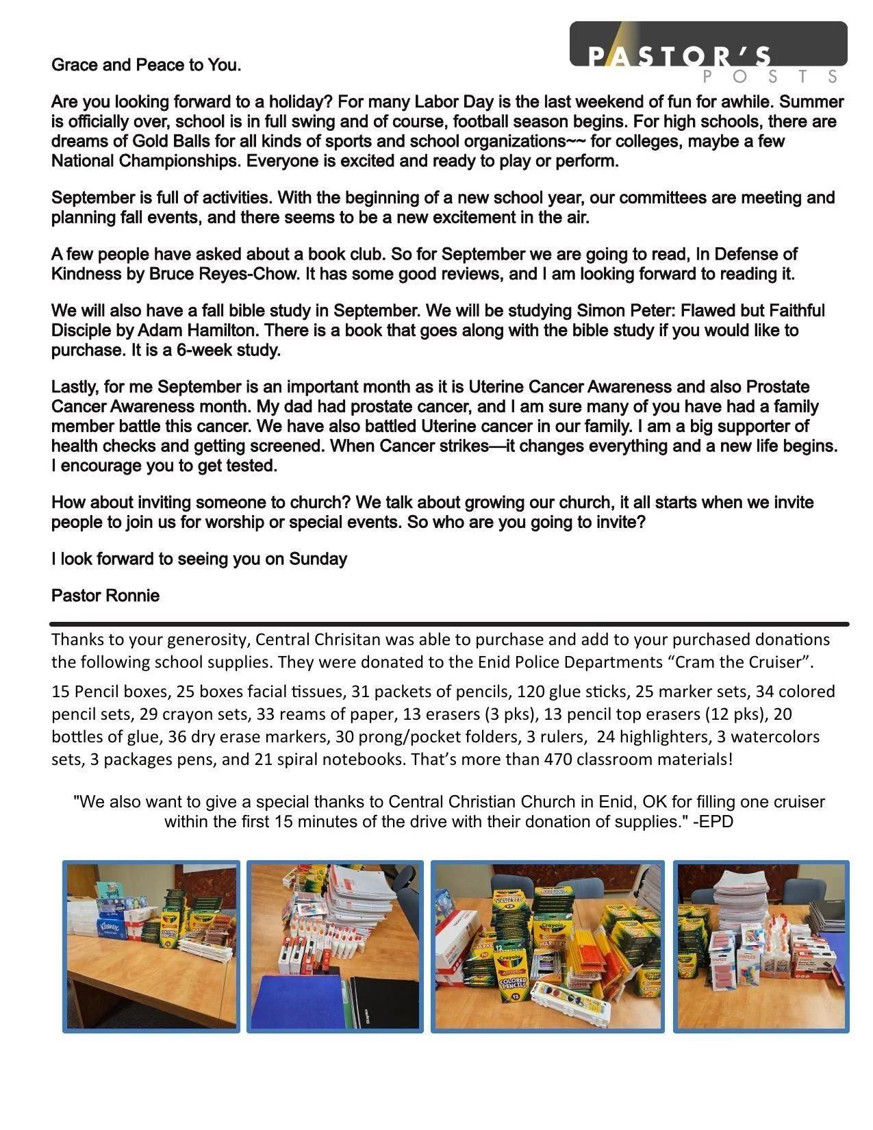 Page 2 … Begins: Grace and Peace to You. Are you looking forward to a holiday?…