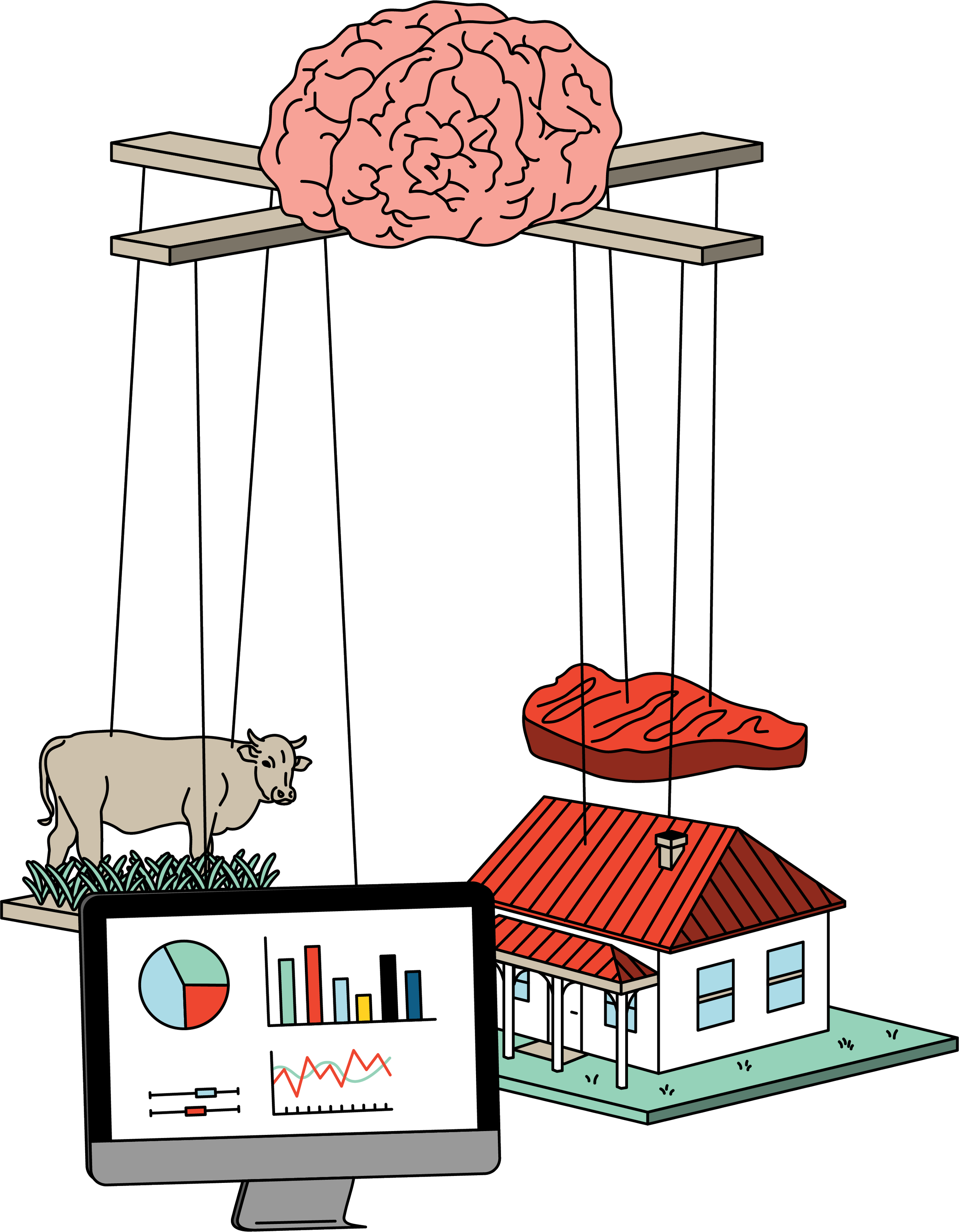 Image of AI digital data in Agribusiness